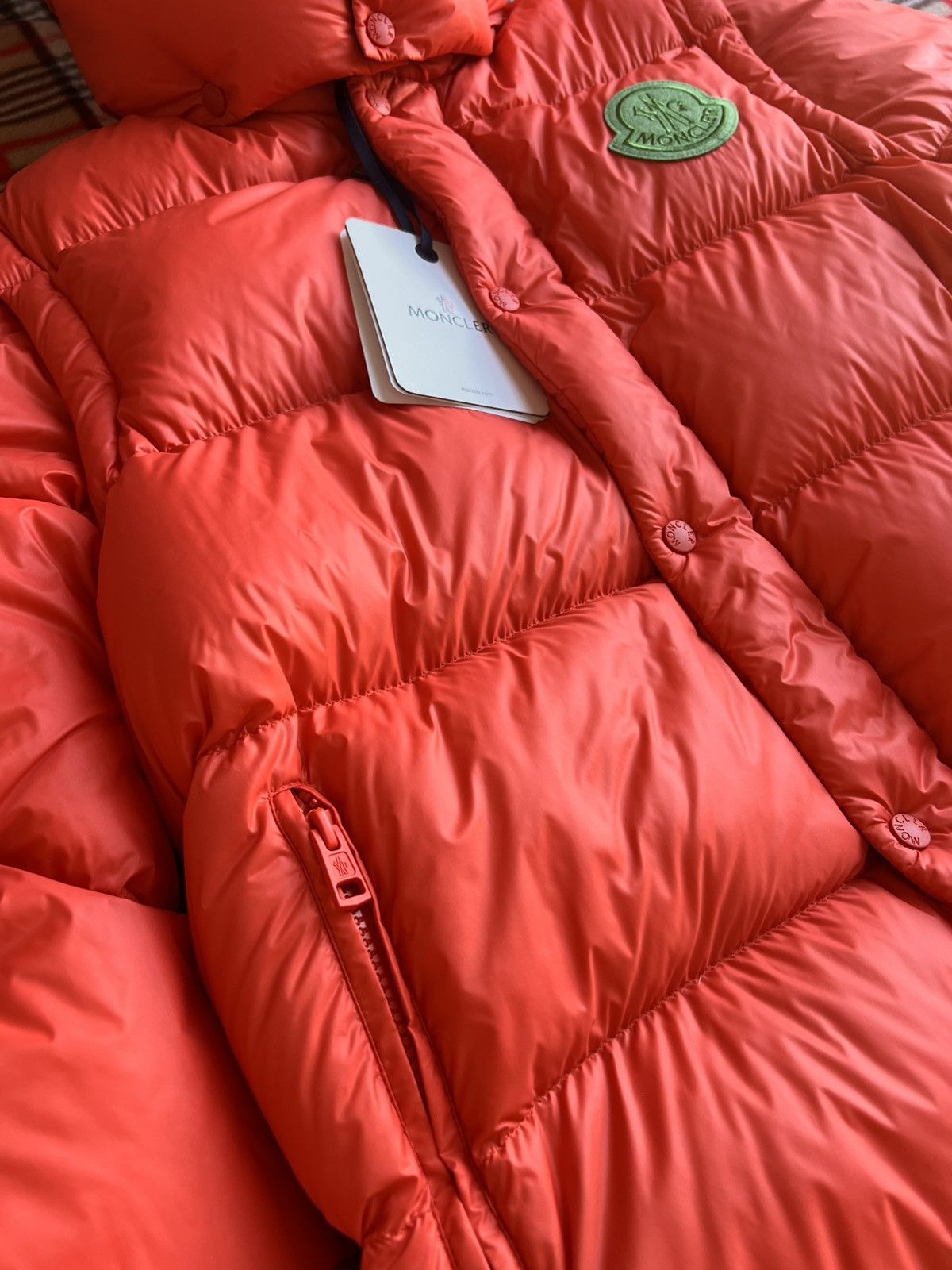Moncler L Moncler Cyclone Short Down Jacket goose orange vest 2 jn 1 Size US L / EU 52-54 / 3 - 12 Thumbnail