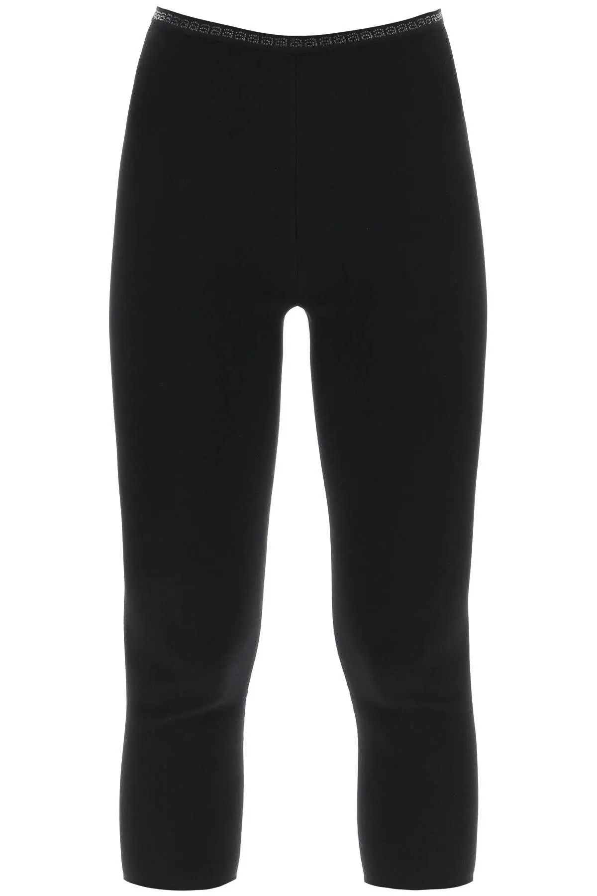 image of Alexander Wang O1S22I1N0324 Cropped Leggings In Black, Women's (Size 30)