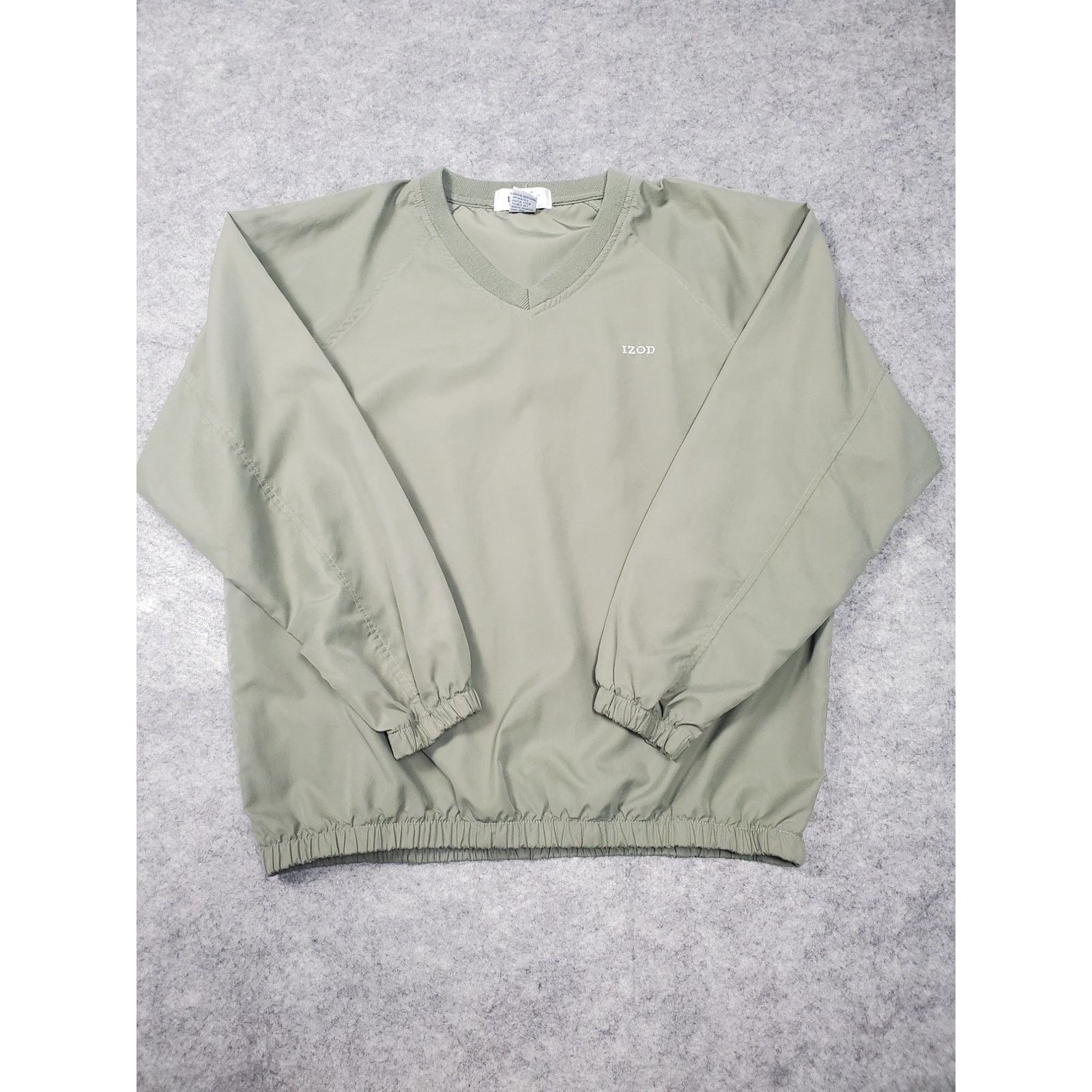 Izod Women's Izod Green V-Neck Pullover Medium Lightweight Size M / US 6-8 / IT 42-44 - 1 Thumbnail