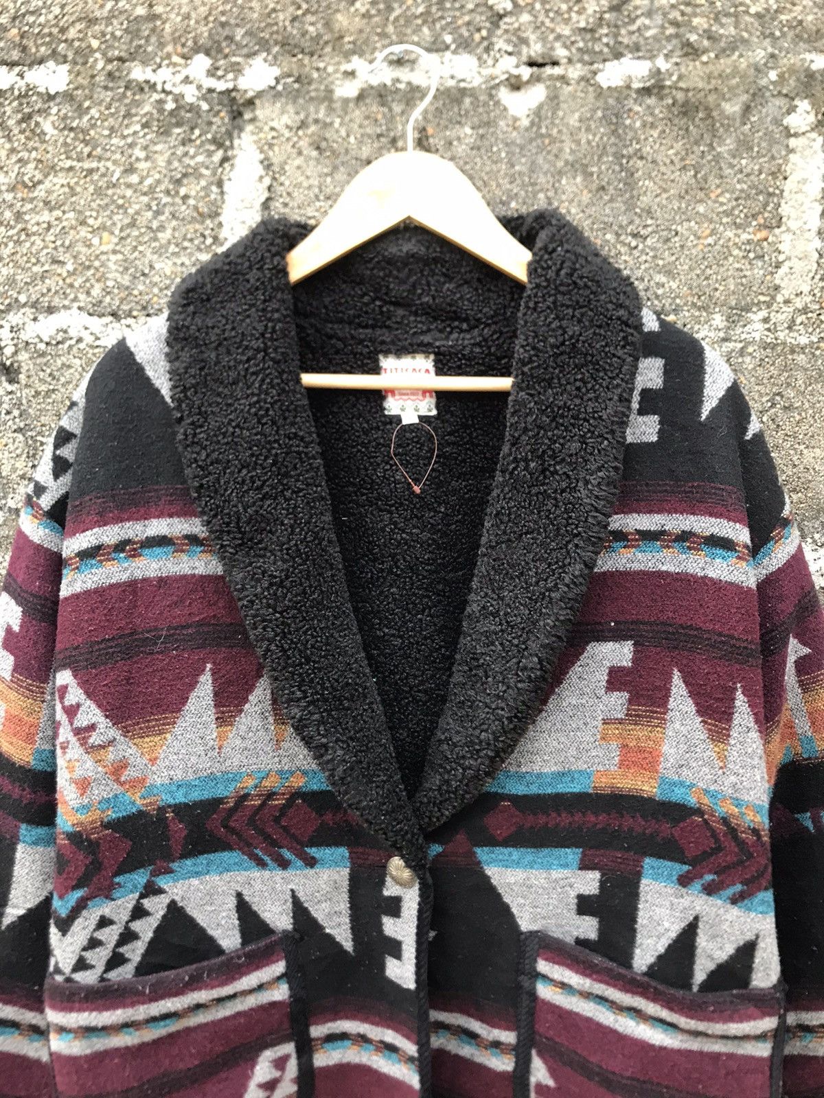 Japanese Brand ⚡️Vintage Southwestern Titicaca Navajo Patterned Coat Jacket Size US XL / EU 56 / 4 - 4 Thumbnail