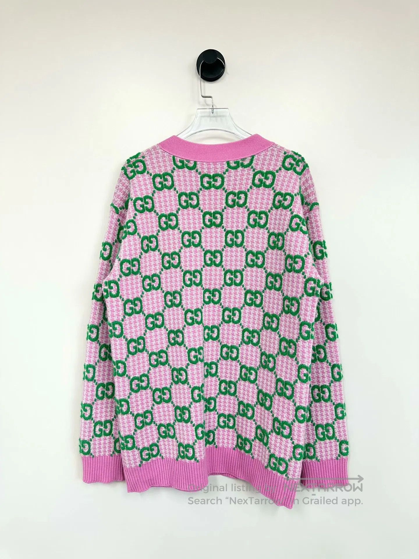 Gucci Guicci Pink Double G Logo Knit Cardigan| Size US S / EU 44-46 / 1 - 2 Thumbnail