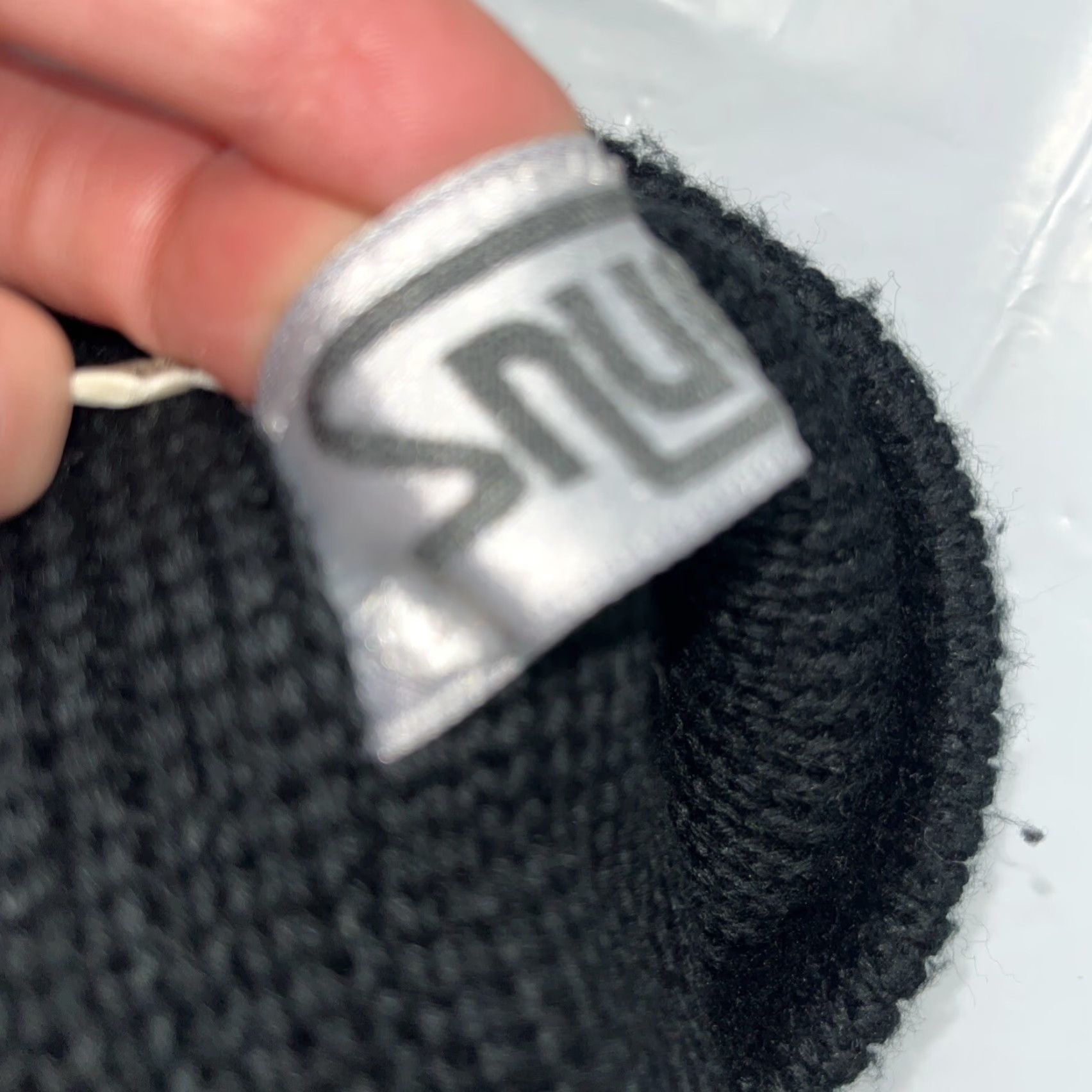 Vintage VINTAGE 70s Winter Wool Knit Ski CAP Beanie Wool Hat Striped Black Brown 80s Snuggler Unisex Size ONE SIZE - 6 Thumbnail