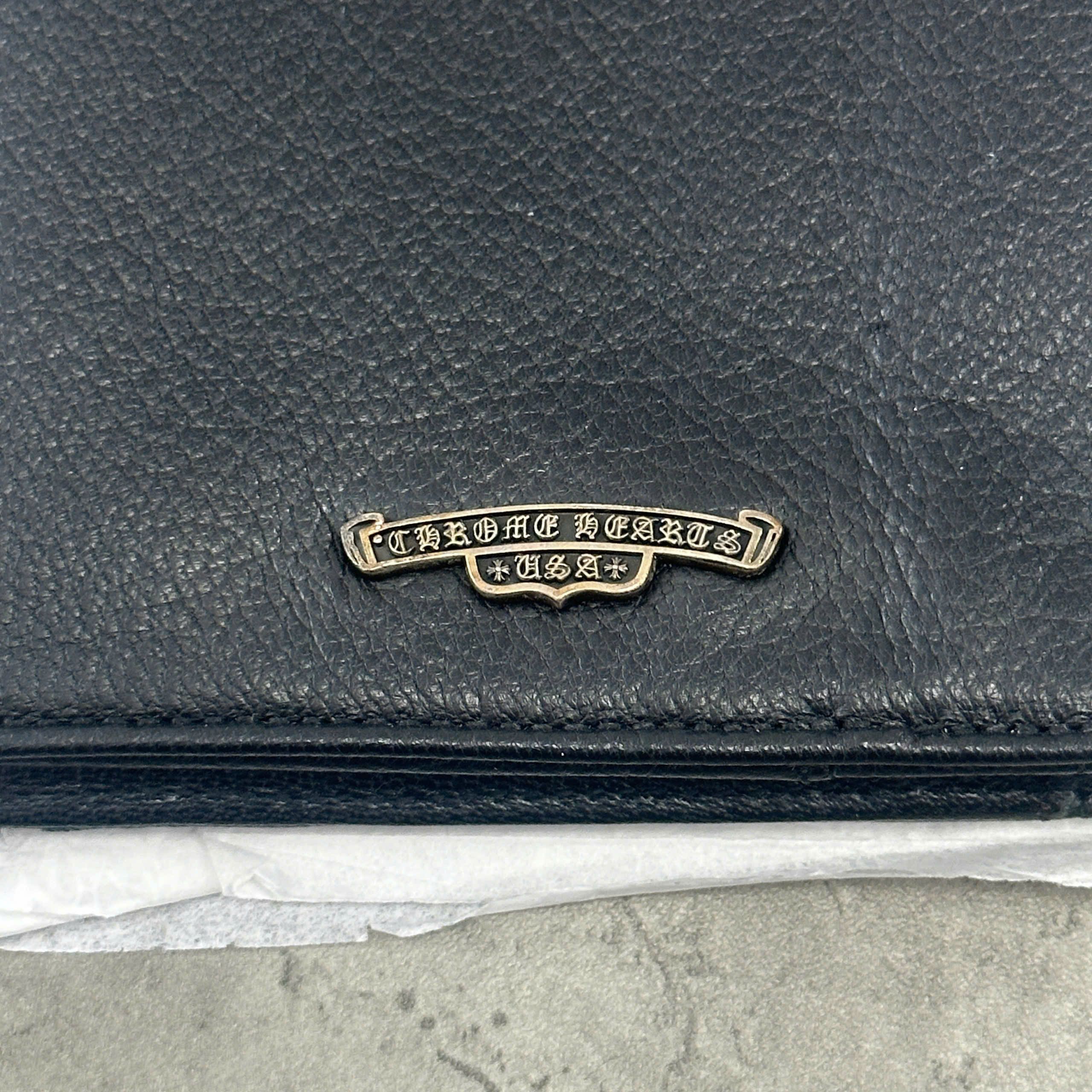 Chrome Hearts CHROME HEARTS Scroll Label TRVL DOX Wallet BLACK Size ONE SIZE - 2 Thumbnail