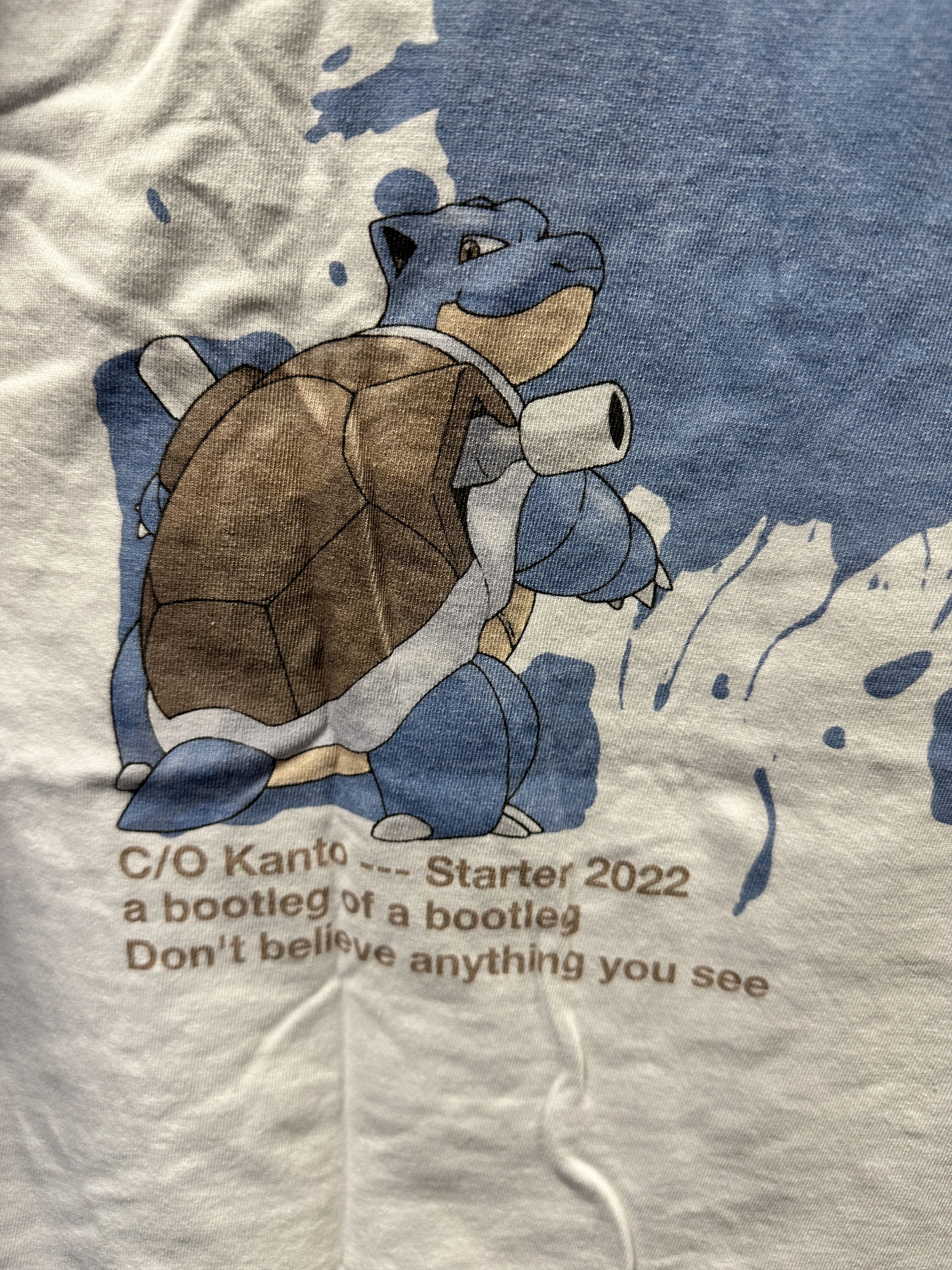 Kanto Starter Kanto Starter Pokemon Blastoise Tee Large Size US L / EU 52-54 / 3 - 4 Thumbnail