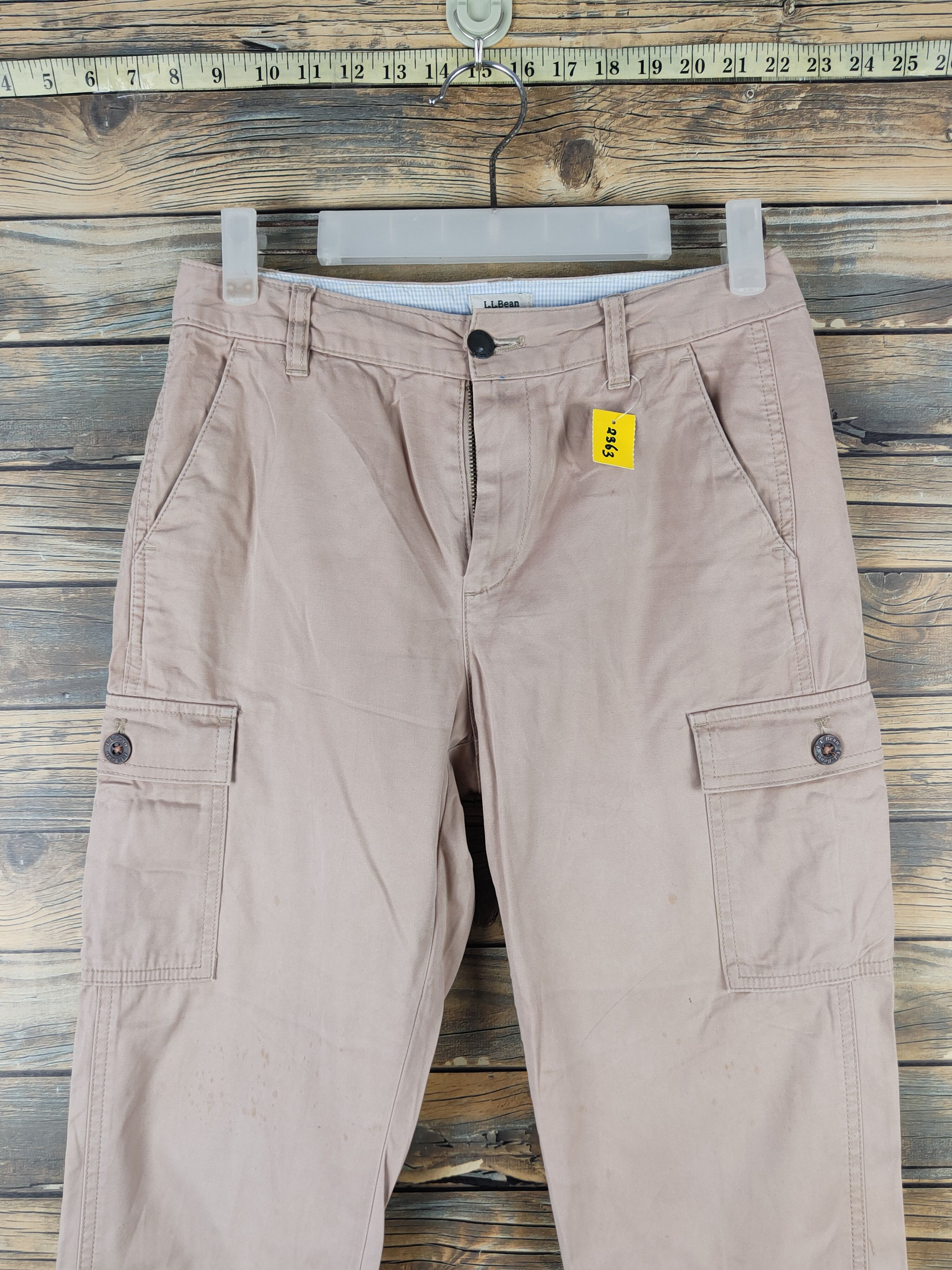 L.L. Bean DL L.L.Bean Beige Multipocket Cargo Pants #2363 Size US 28 / EU 44 - 2 Thumbnail