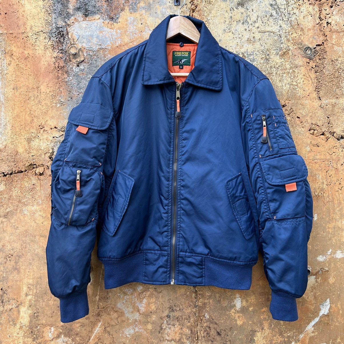 Vintage Vintage Fire Fox Military Bomber Jacket Size US M / EU 48-50 / 2 - 1 Thumbnail