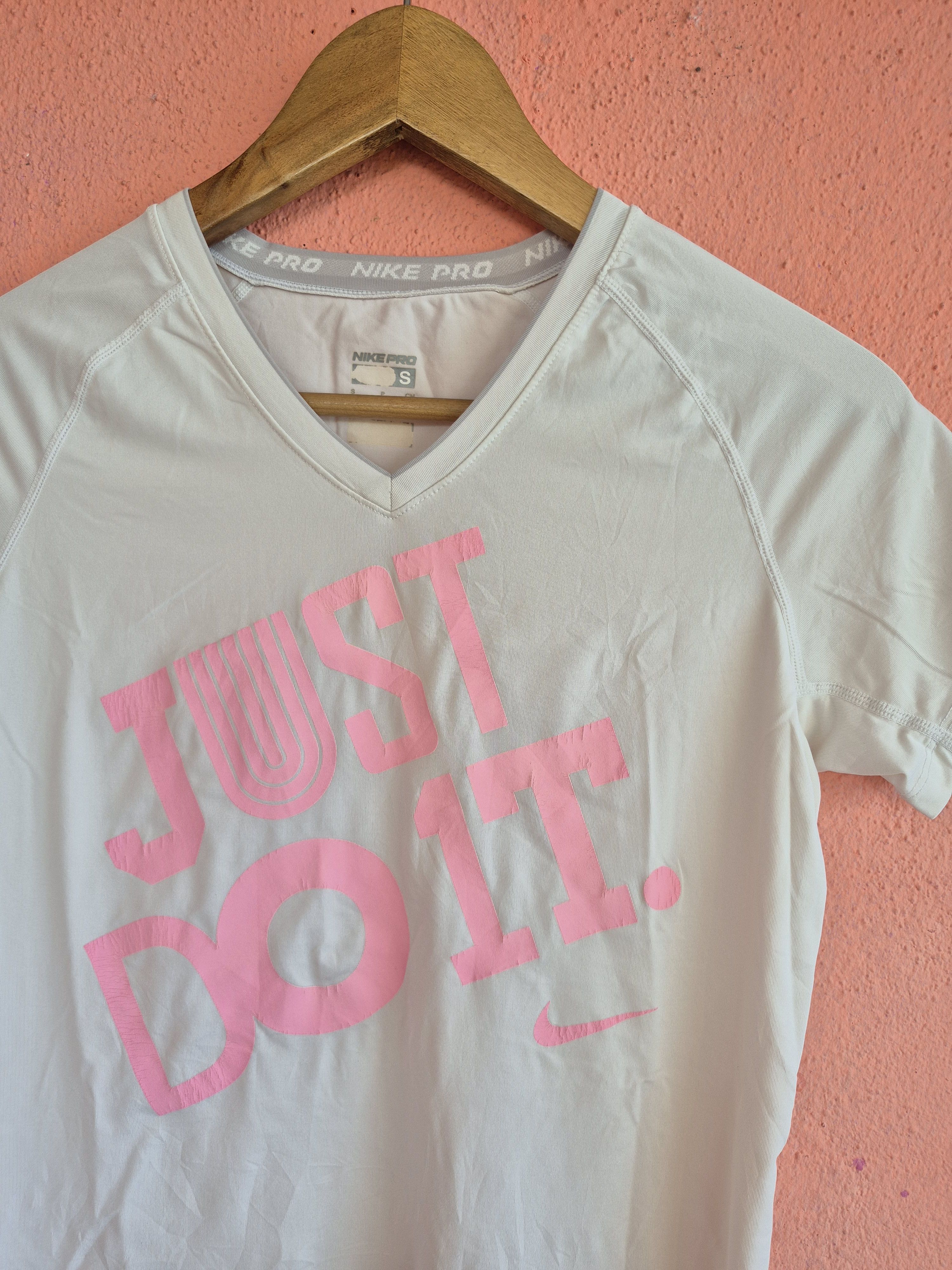 Nike 🔥 Nike Just Do It Pro Combat Tops Dri Fit Size S / US 4 / IT 40 - 2 Thumbnail
