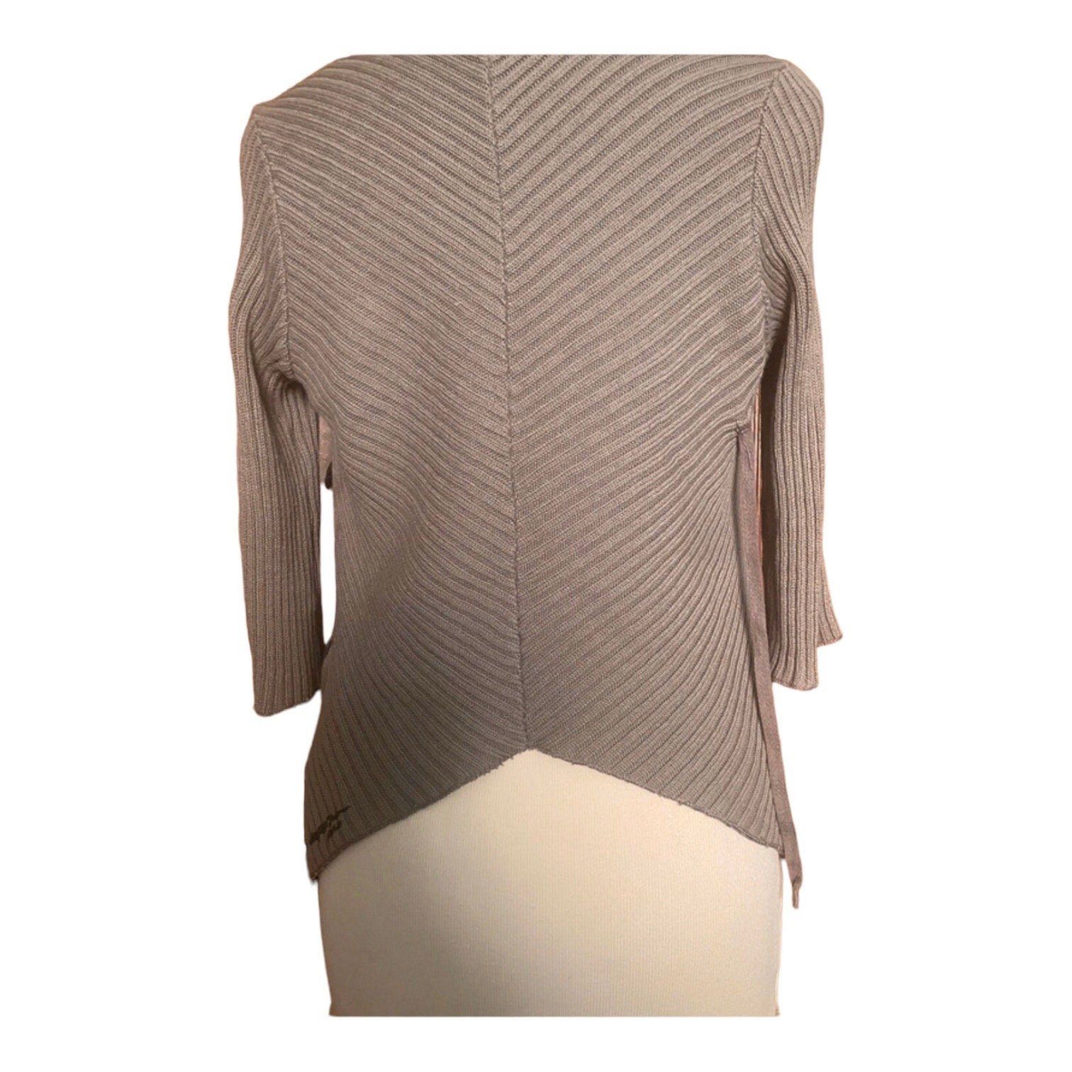 Cop Copine The Cop Copine Neutral Ribbon Asymmetrical Wrap Around Sweat Size ONE SIZE - 2 Thumbnail