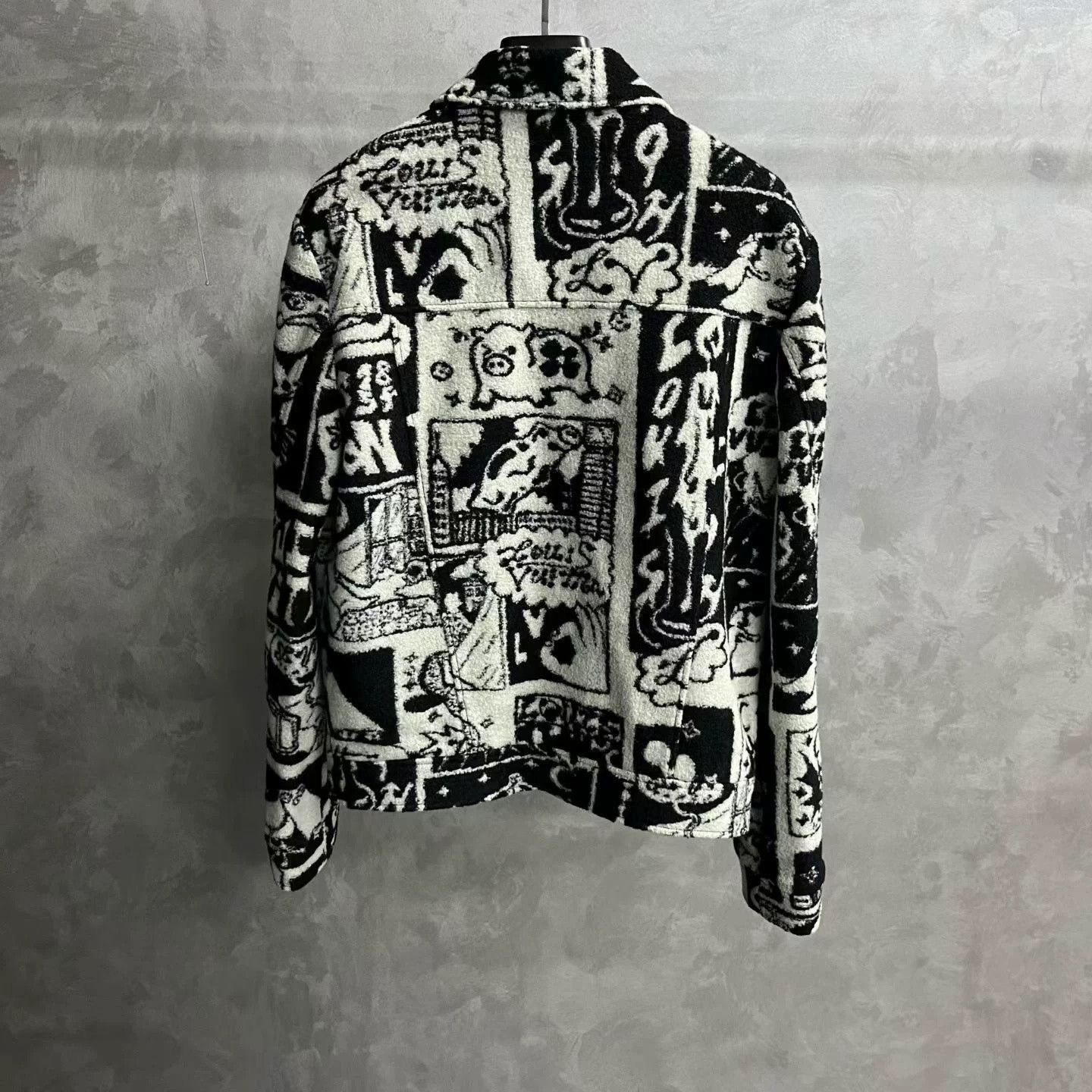 Louis Vuitton Louis Vuitton Black White Comic Print Jacket Size US XXS / EU 40 - 5 Thumbnail