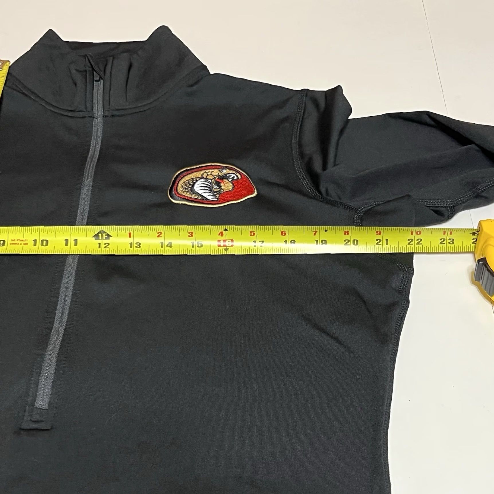 Nike Nike Pullover Dri-FIT Womens XL Black 1/2 Zip Running Top Cobra Patch Size XL / US 12-14 / IT 48-50 - 6 Thumbnail