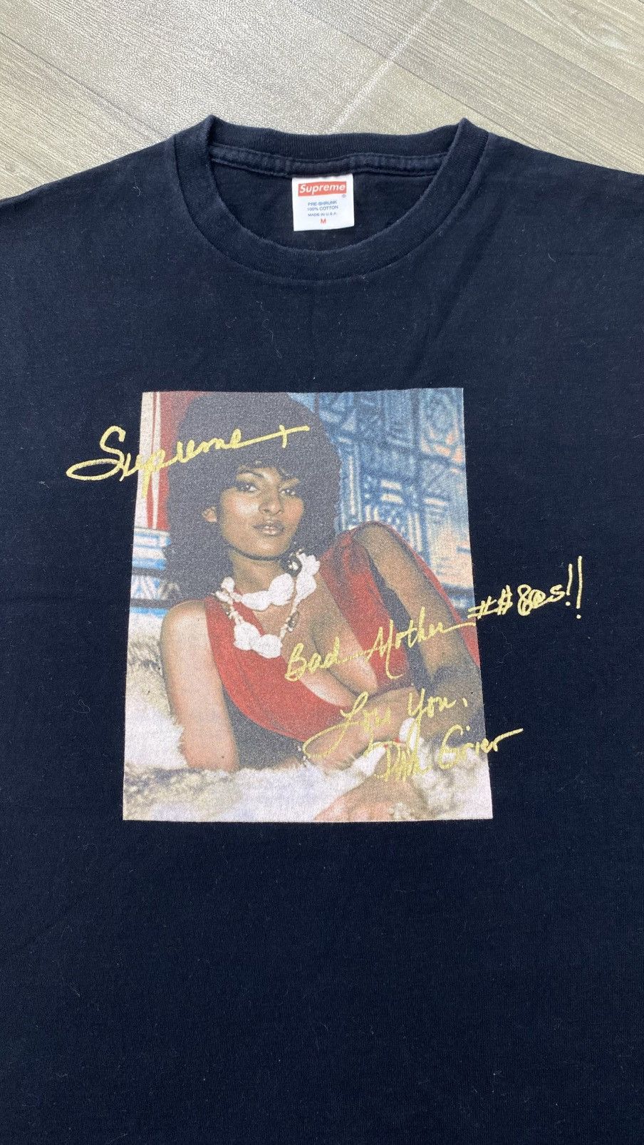 Supreme SS12 Supreme x Pam Grier "Foxy Brown" Black Tee Size US M / EU 48-50 / 2 - 4 Thumbnail