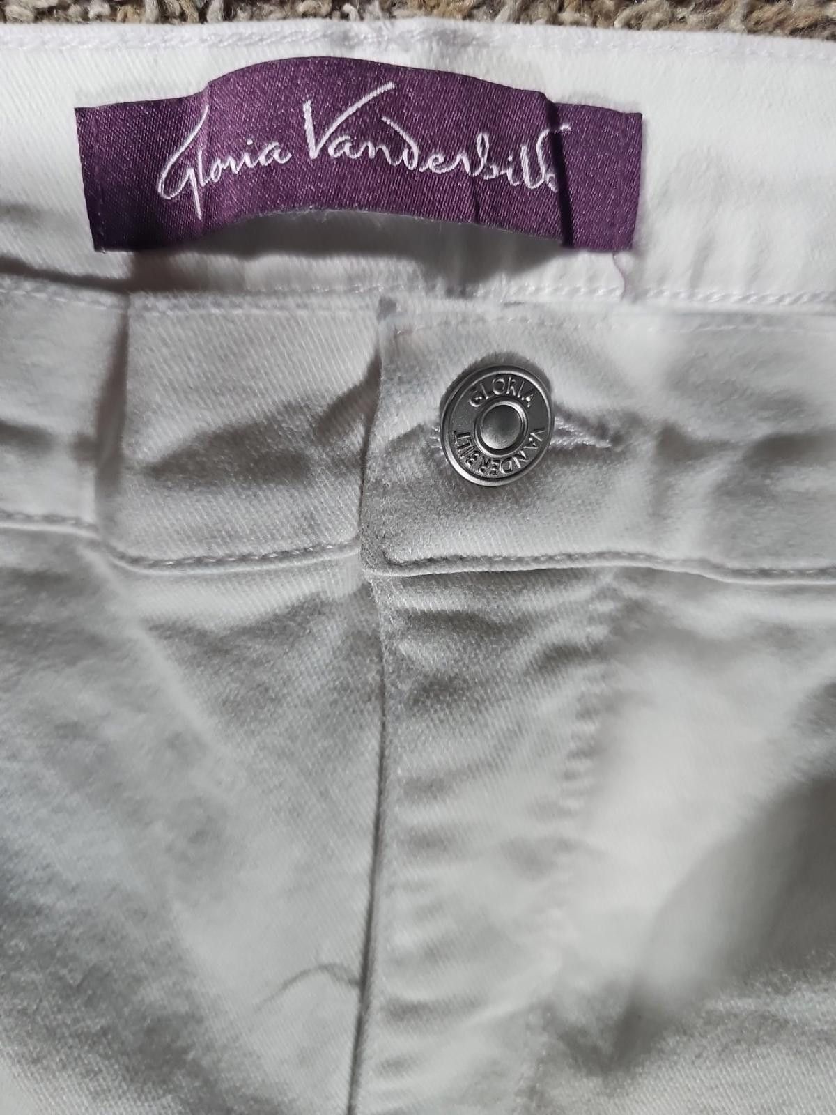 Other Gloria Vanderbilt Amanda Sz 14 White Jeans Size 36" / US 14 / IT 50 - 2 Thumbnail