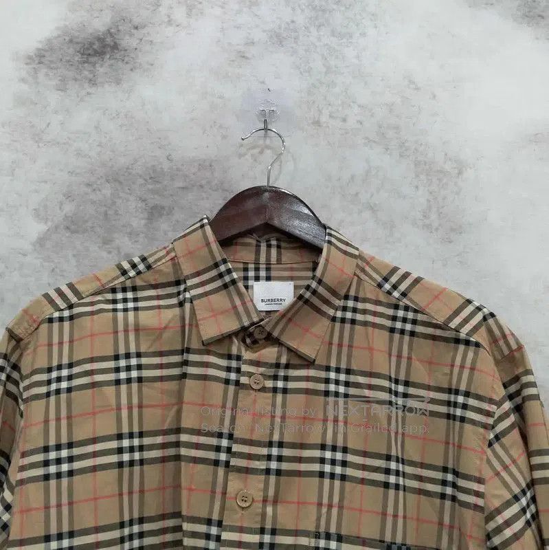 Burberry Burberry Men's Long Sleeve Cotton Shirt. Size US XXL / EU 58 / 5 - 3 Thumbnail