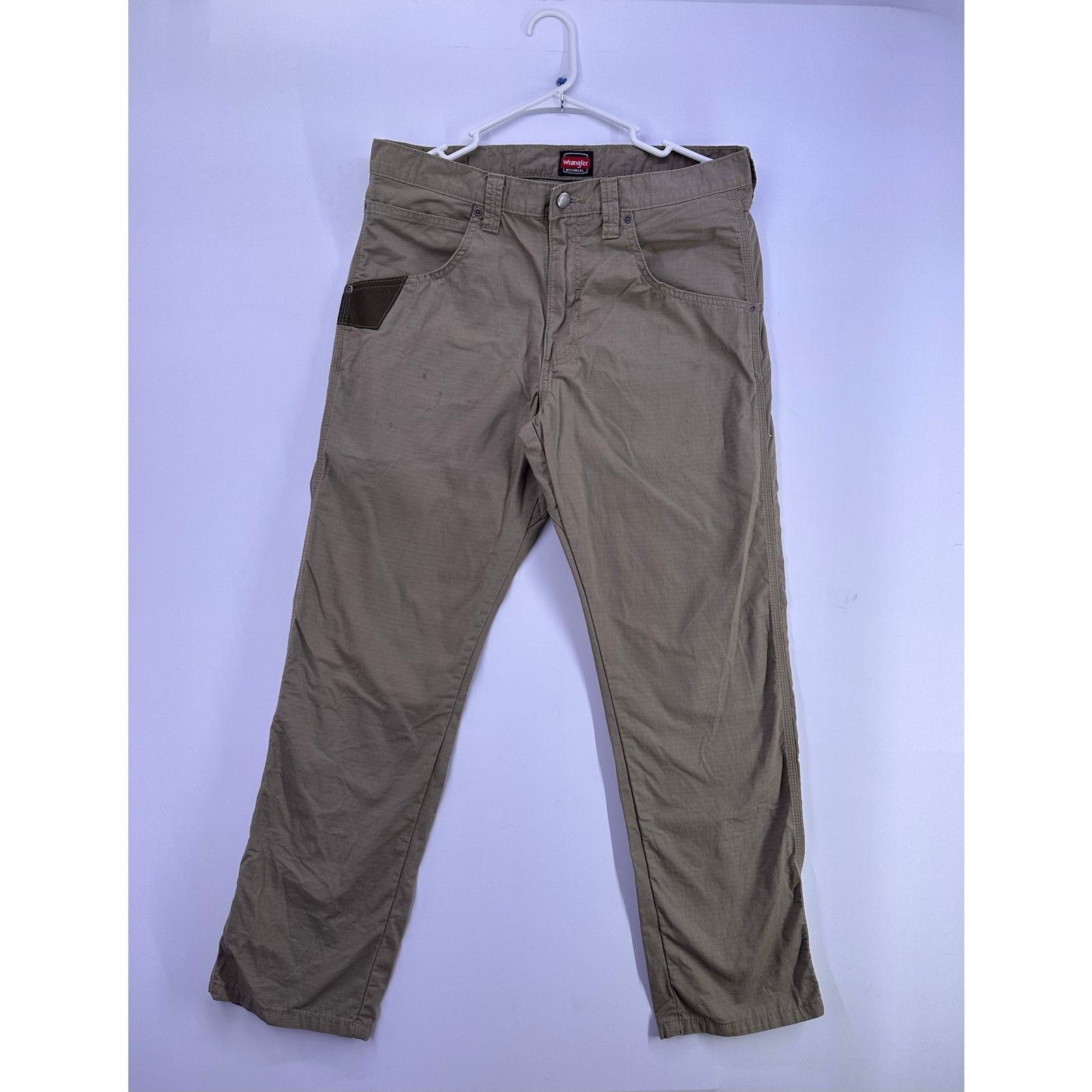 Wrangler Wrangler Workwear Men Beige Riggs Straight Pants Size 34x30 Size US 34 / EU 50 - 1 Thumbnail