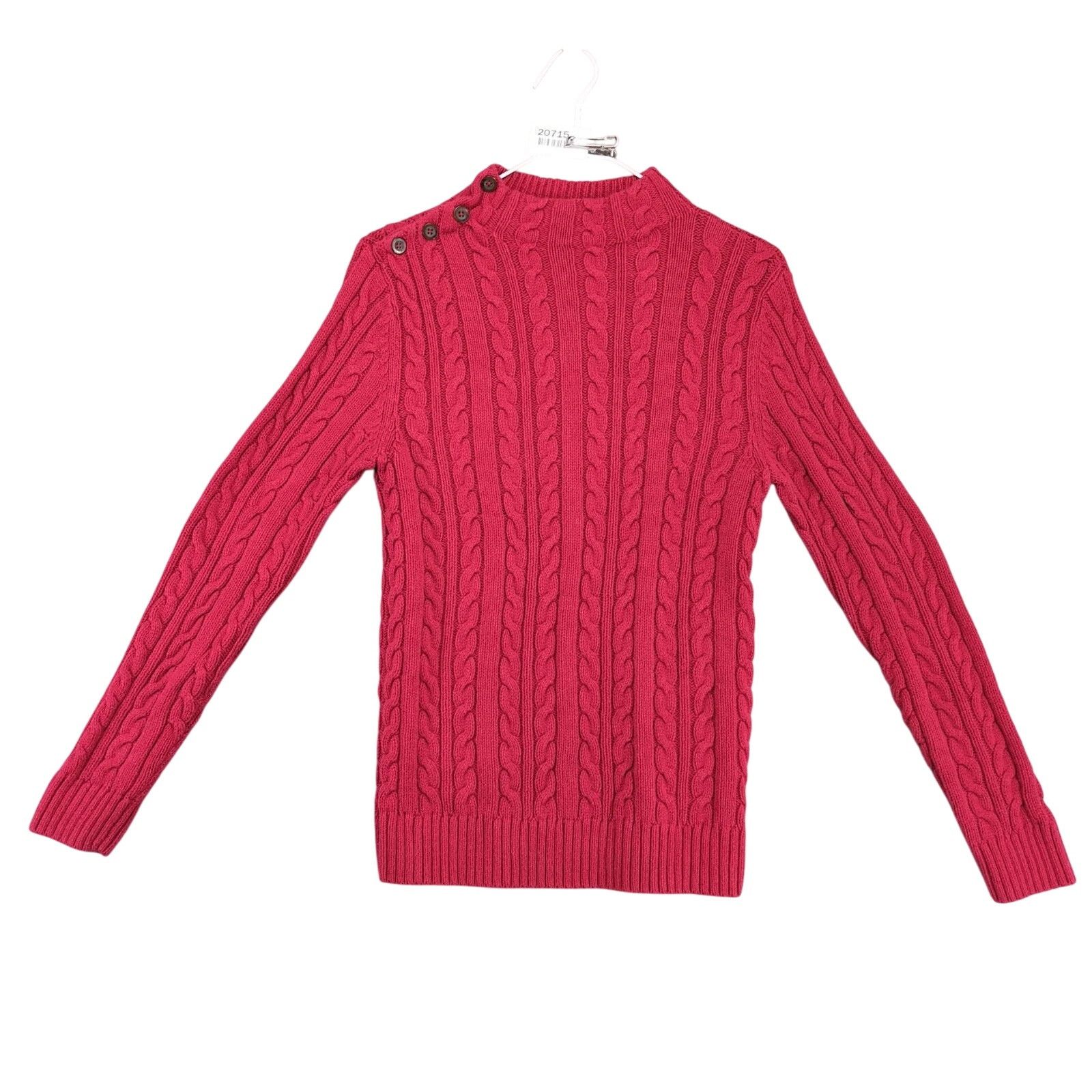 Croft & Barrow Croft & Barrow Cable Knit Sweater Women's S Button Mock Neck Size S / US 4 / IT 40 - 1 Thumbnail