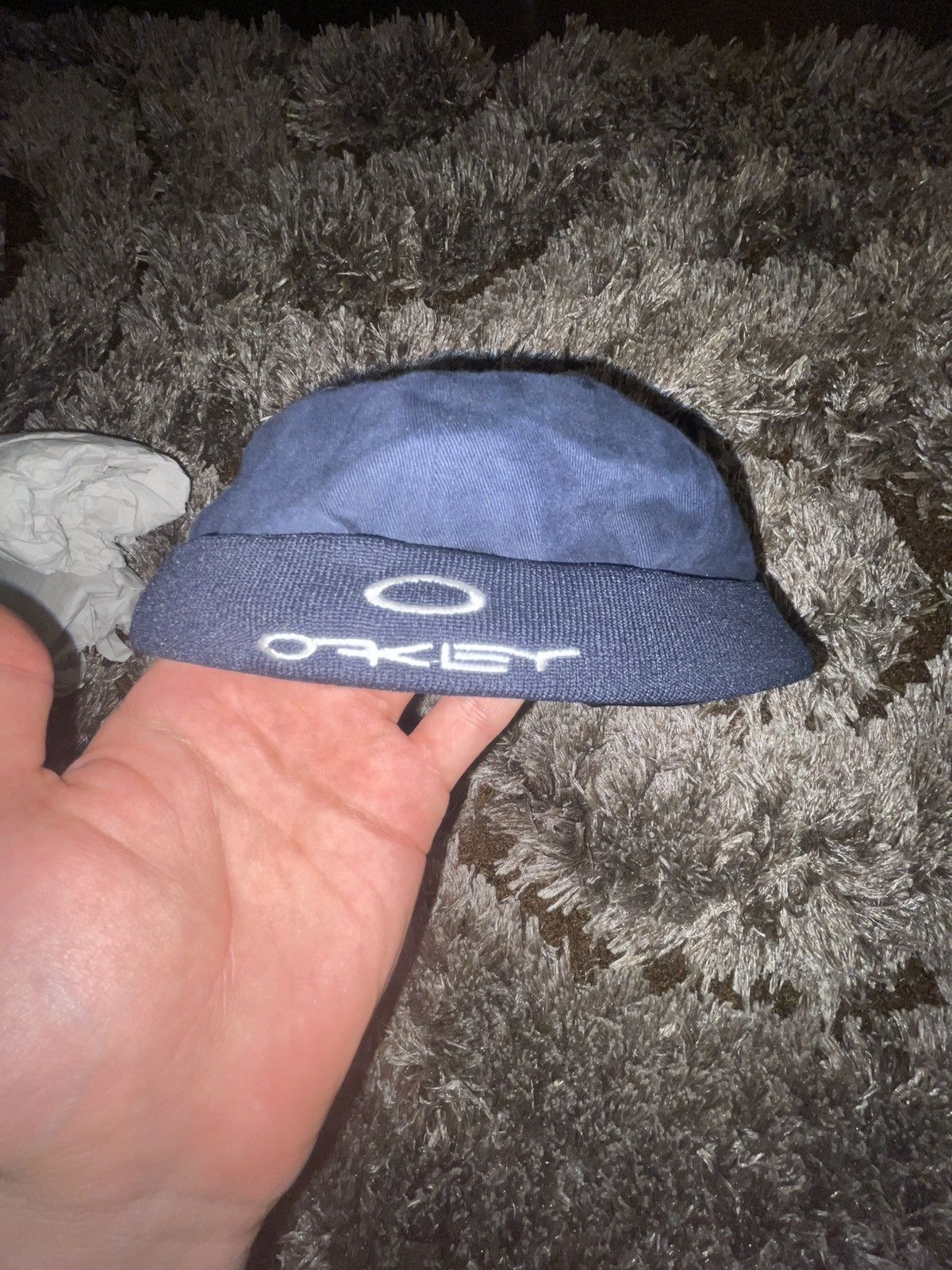 Oakley Vintage Oakley Navy Brimless "Miki" Cap - White Logo Size ONE SIZE - 1 Thumbnail