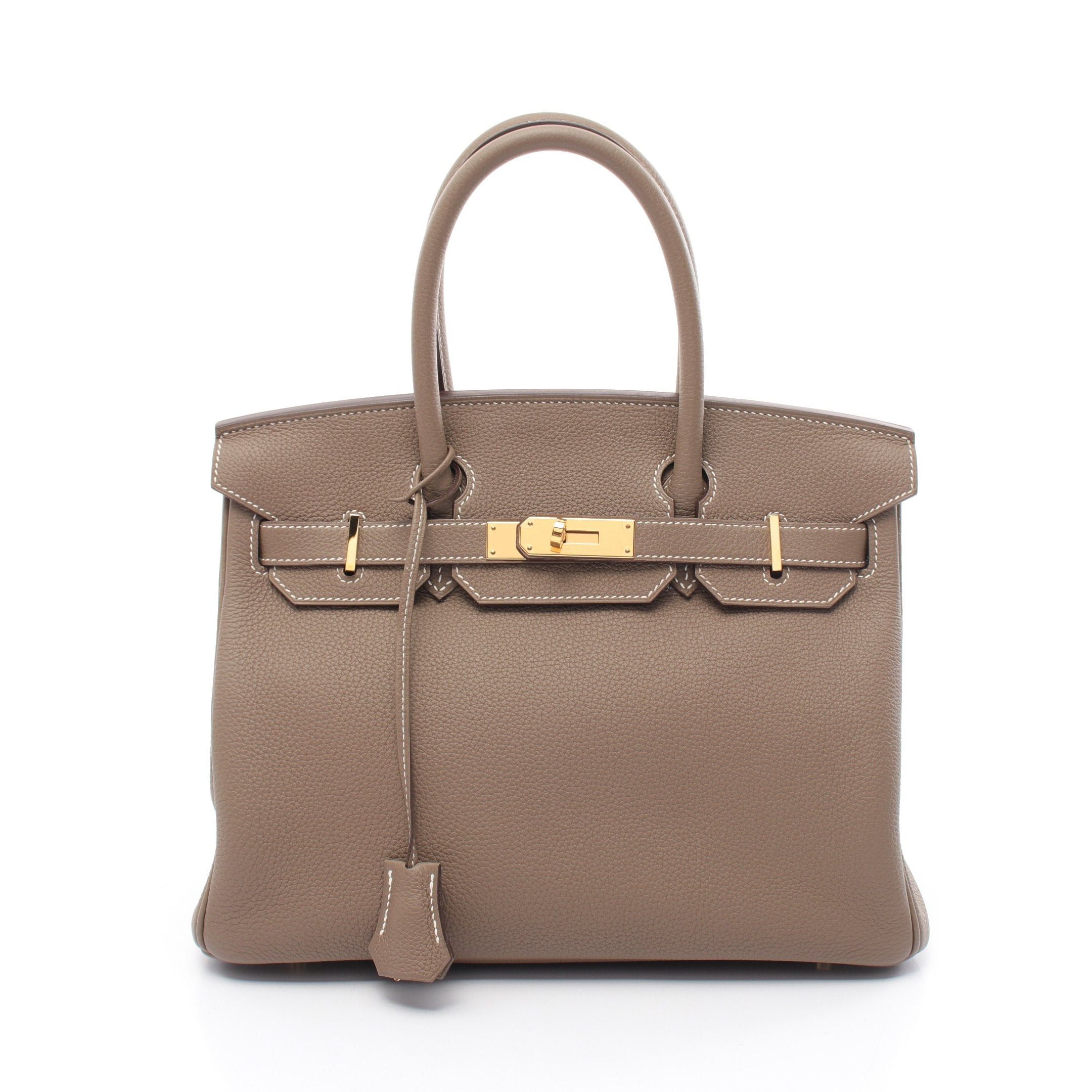 Hermes Hermes Birkin 30 Etoupe Handbag Togo Gray Beige Gold Hardware A Stamp Size ONE SIZE - 1 Thumbnail