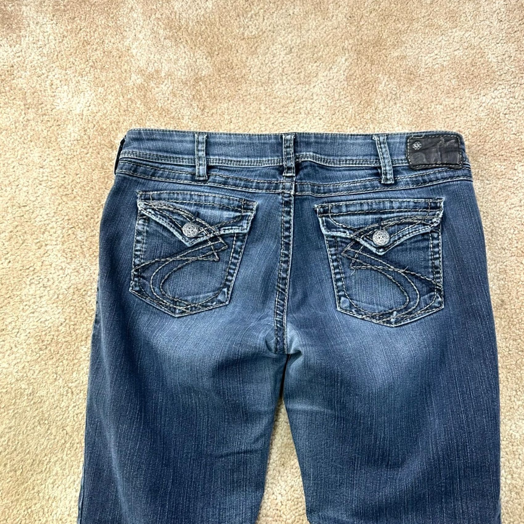 Silver Jeans Co. Silver Jeans Suki Bootcut Jeans Women's 36x28 Blue Denim Stretch Slim Mid Rise 5-Pocket Denim Pants Regular Size Size 25" / US 0 / IT 36 - 7 Thumbnail