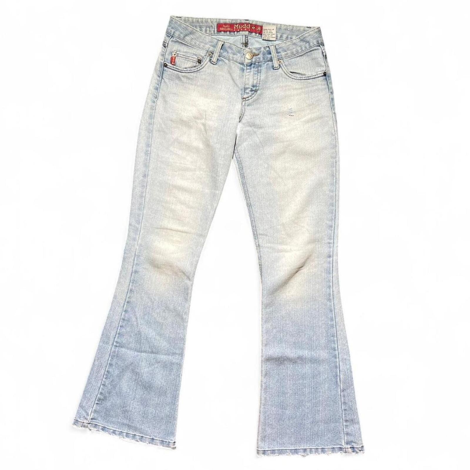 Other Vintage Mudd Jeans Rainbow Flare Jeans Size 28" / US 6 / IT 42 - 3 Thumbnail