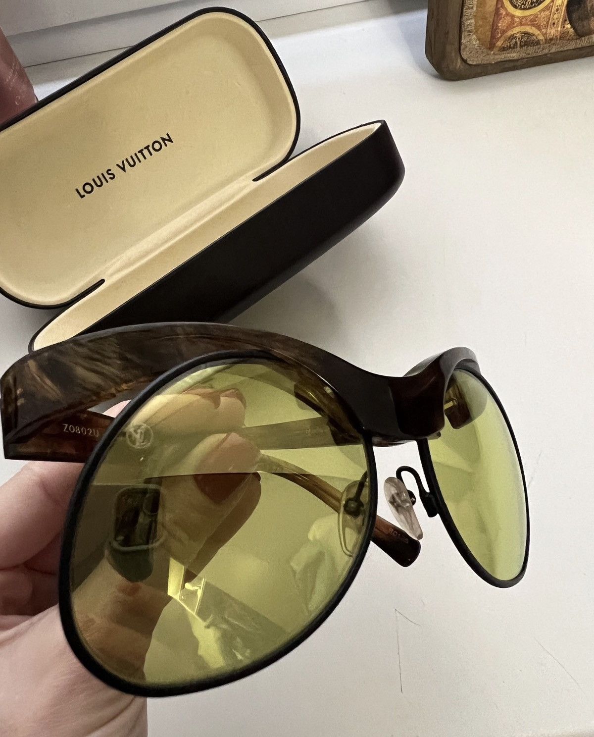Louis Vuitton LOUIS VUITTON 2015 Natalia Alien Sunglasses Runway LV logo Size ONE SIZE - 4 Thumbnail