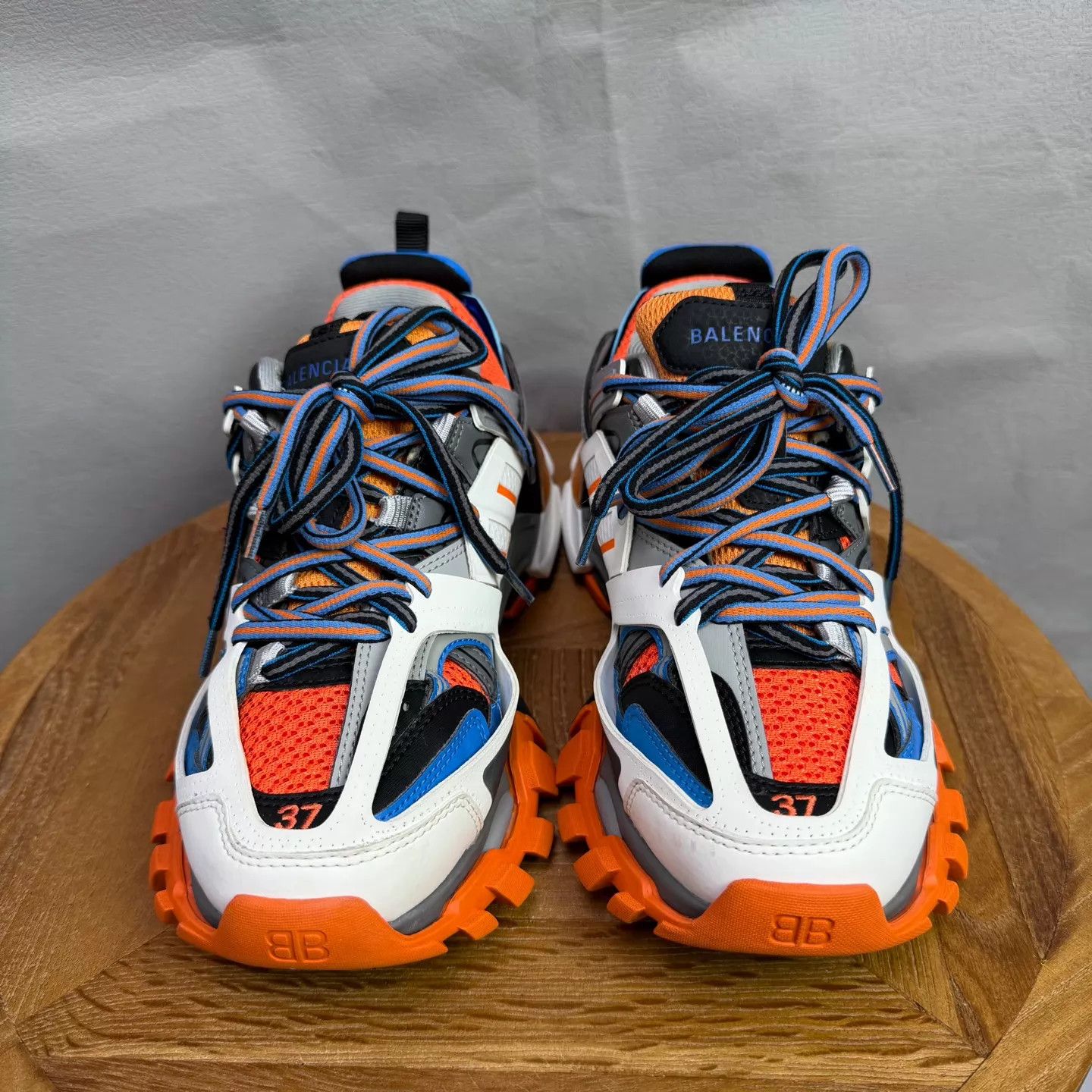 Balenciaga Balenciaga Track White Blue Orange 37 EU 99 New Size US 6.5 / IT 36.5 - 2 Thumbnail