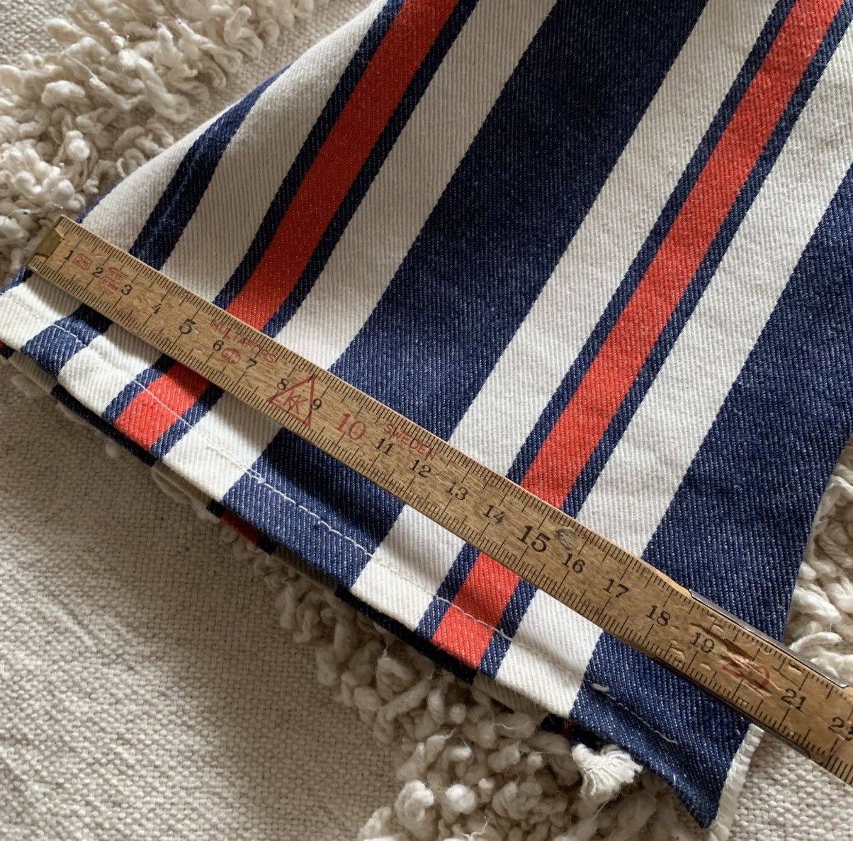 Wrangler Vintage 70s Wrangler red white blue striped jeans denim Size US 26 / EU 42 - 10 Thumbnail