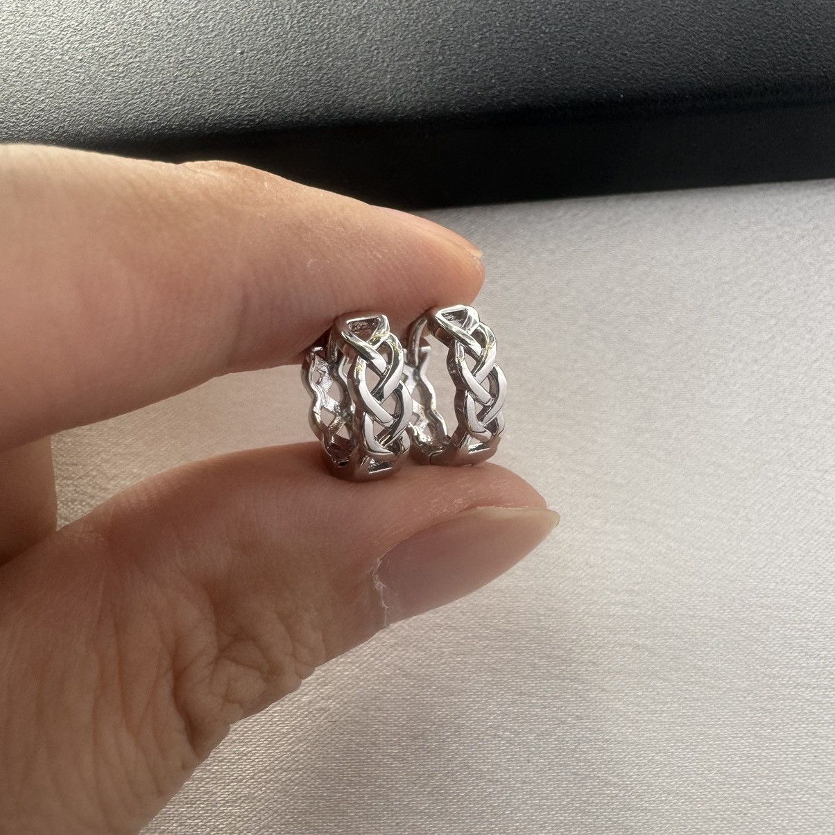 Other Small Silver Hoop Earrings for Men Women Unisex Style Size ONE SIZE - 6 Thumbnail