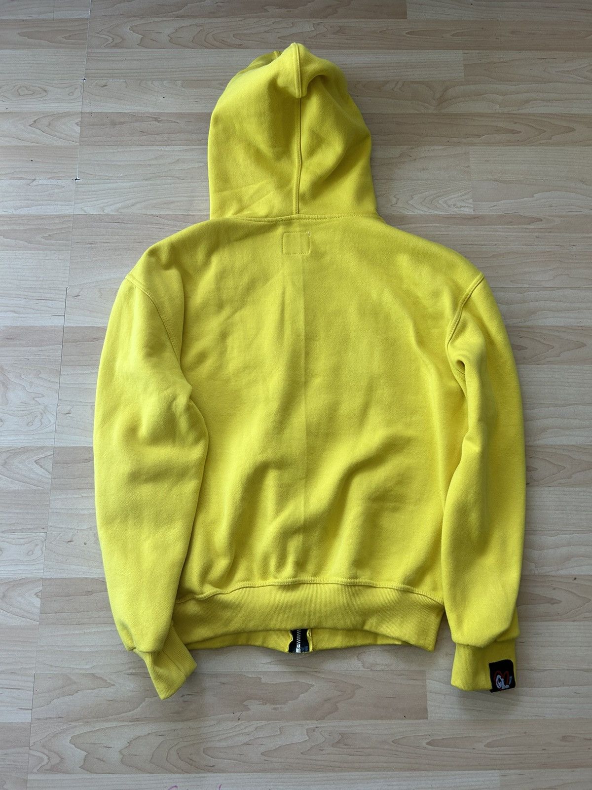 Conflicted Lvrs Yellow Embroidered Patch Full Zip Hoodie