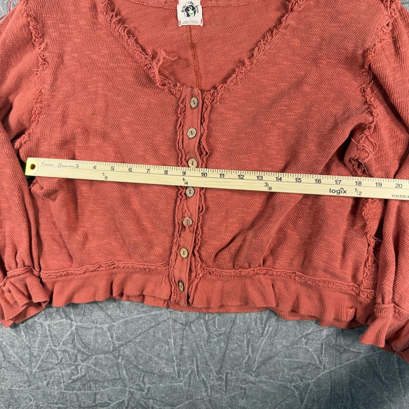 Free People Free People Shirt Women's S Orange We the Free Golden Road Size S / US 4 / IT 40 - 4 Thumbnail