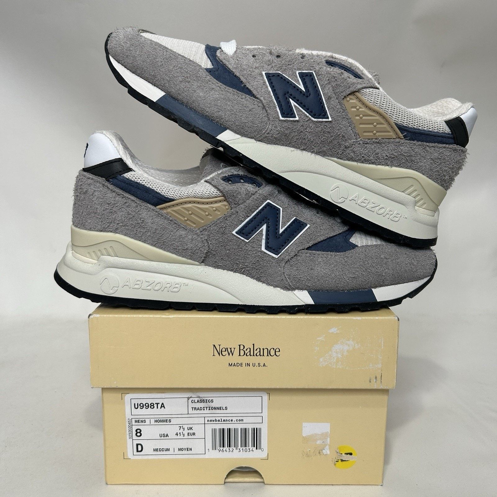 New Balance New Balance 998 Made In USA “Grey Day” 2023 Size US 8 / EU 41 - 1 Thumbnail