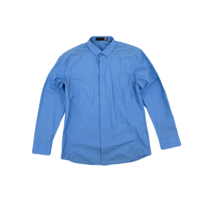 Givenchy Givenchy Men's Solid Single-Button Long-Sleeve Shirt Size US M / EU 48-50 / 2 - 1 Thumbnail