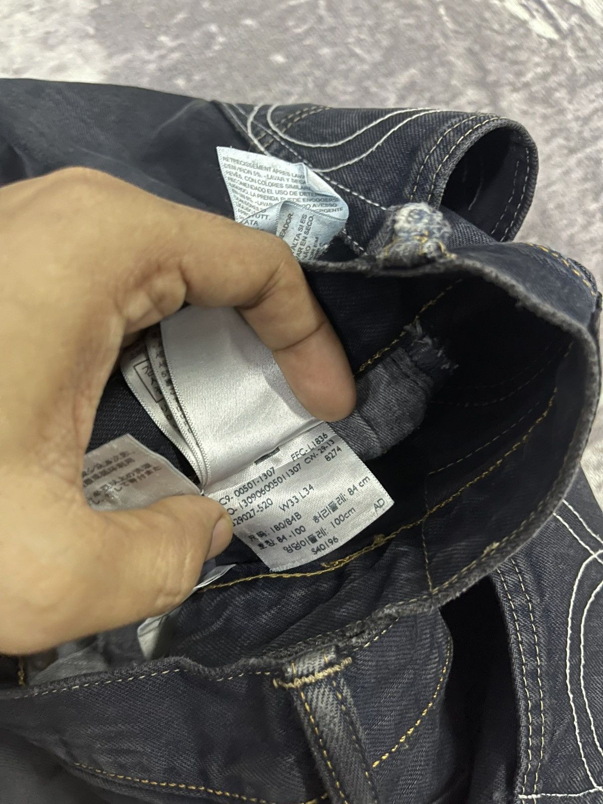 Levi's 2000s LEVIS X BASICKS DENIM BLACK JEANS DISTRESSED Size US 32 / EU 48 - 17 Thumbnail