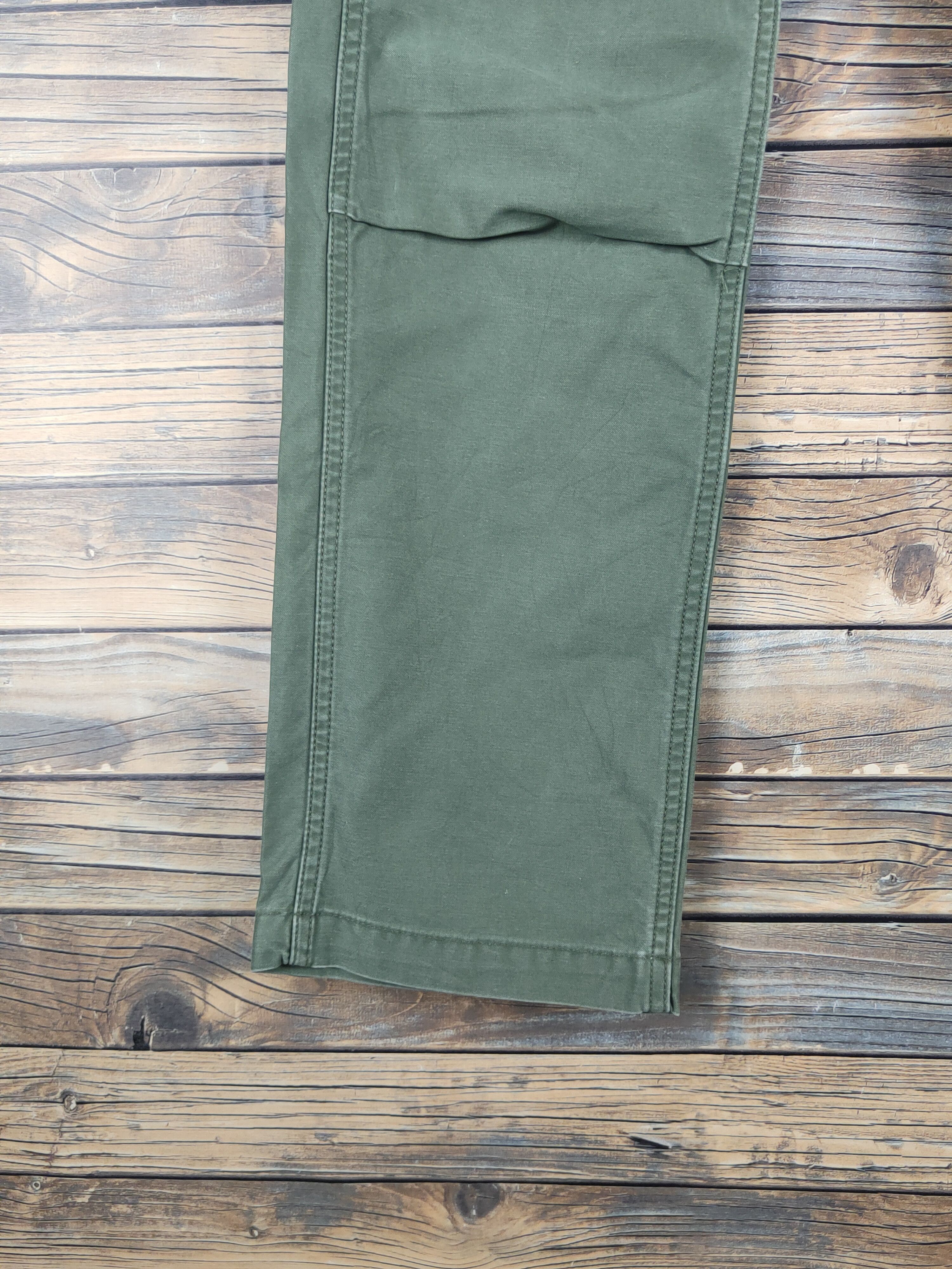 Japanese Brand DL Gap Green Multipocket Tactical Cargo Pants #1576 Size US 29 - 4 Thumbnail