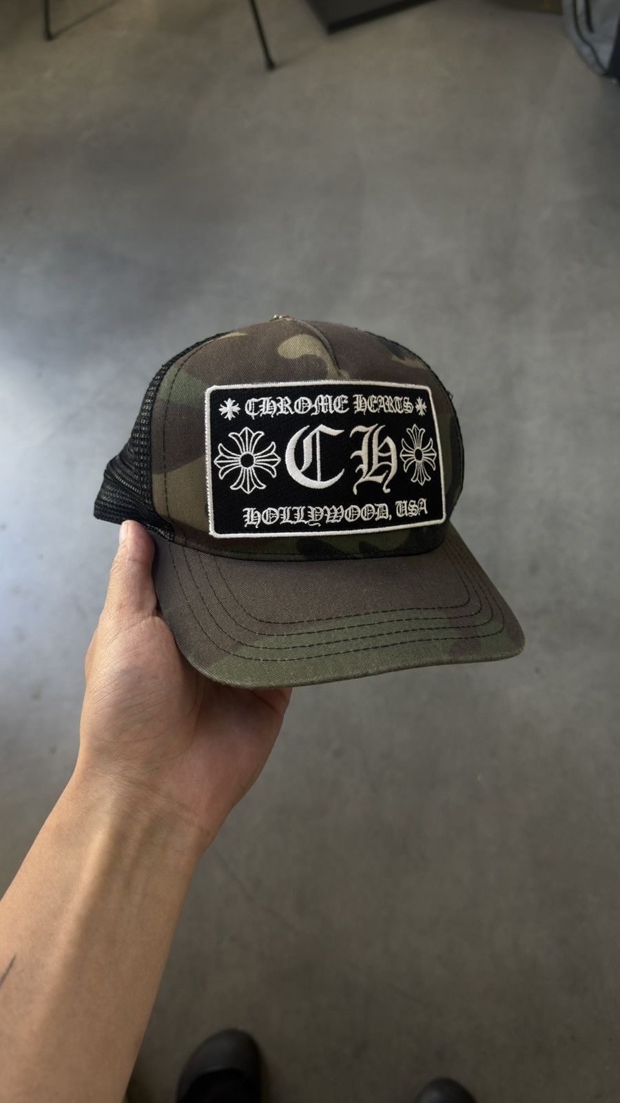 Chrome Hearts RARE! Chrome Hearts Camo Tucker Hat Size ONE SIZE - 1 Thumbnail