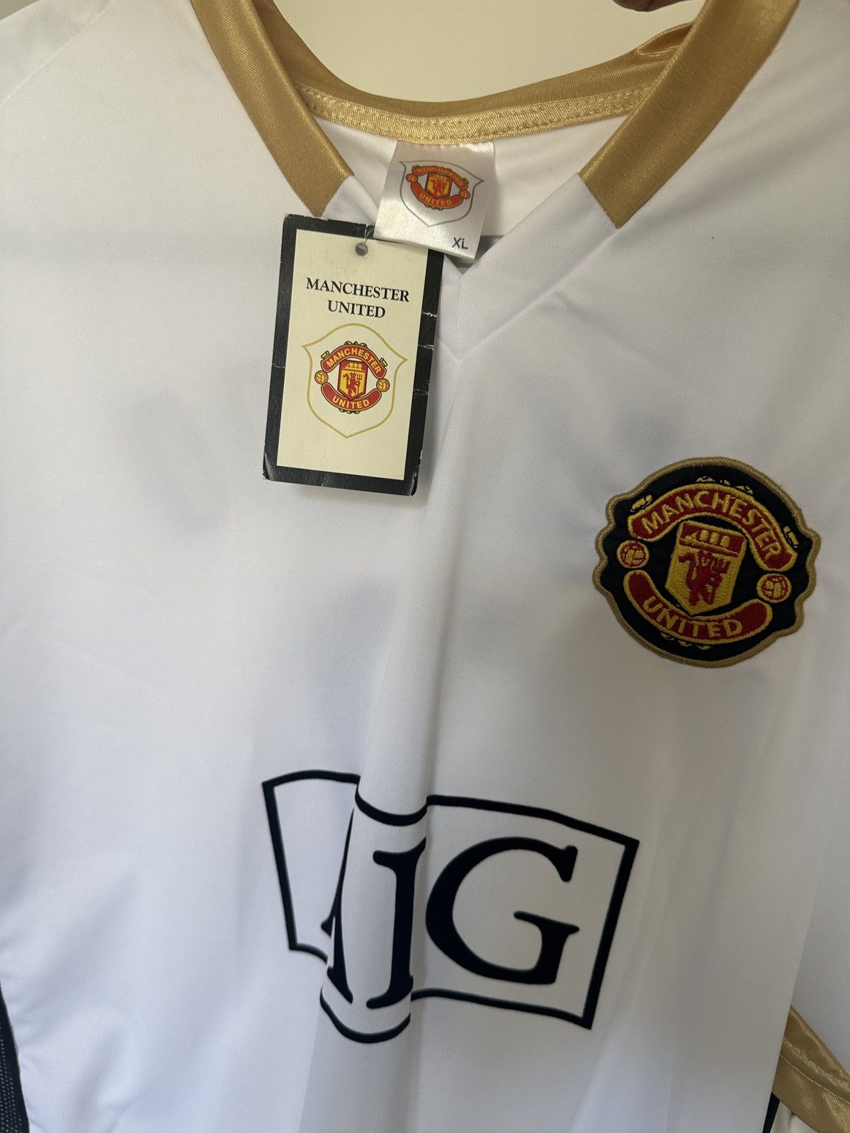 Umbro Vintage Manchester United Soccer Away Jersey #7 Ronaldo Away Size US XL / EU 56 / 4 - 6 Thumbnail