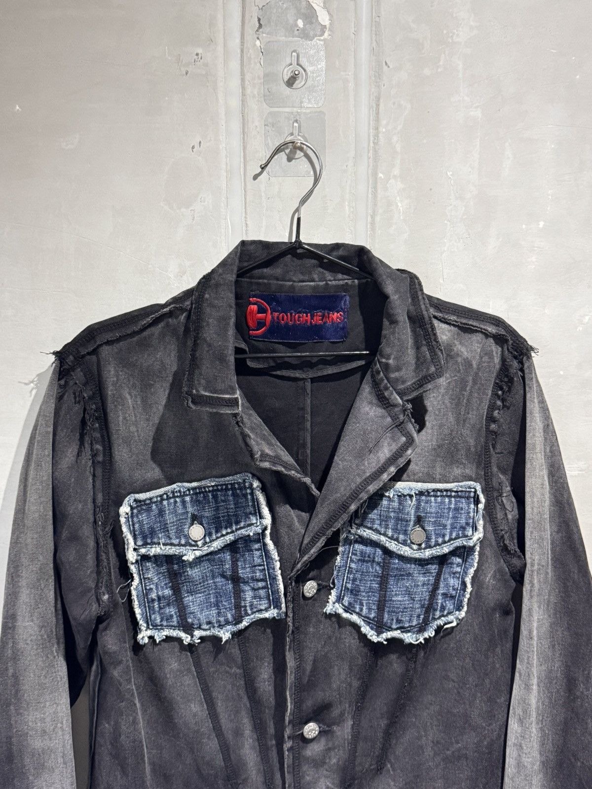 Vintage Vintage Tough Jeans Smith Distressed Western Chore Jacket Size 40L - 7 Thumbnail
