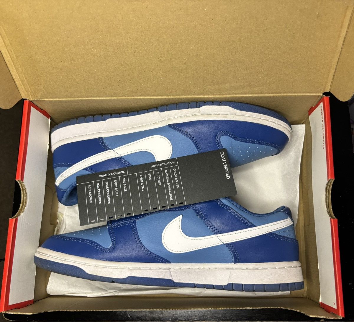 Nike Dark Marina Blue Dunks Low Size US 11 / EU 44 - 1 Thumbnail