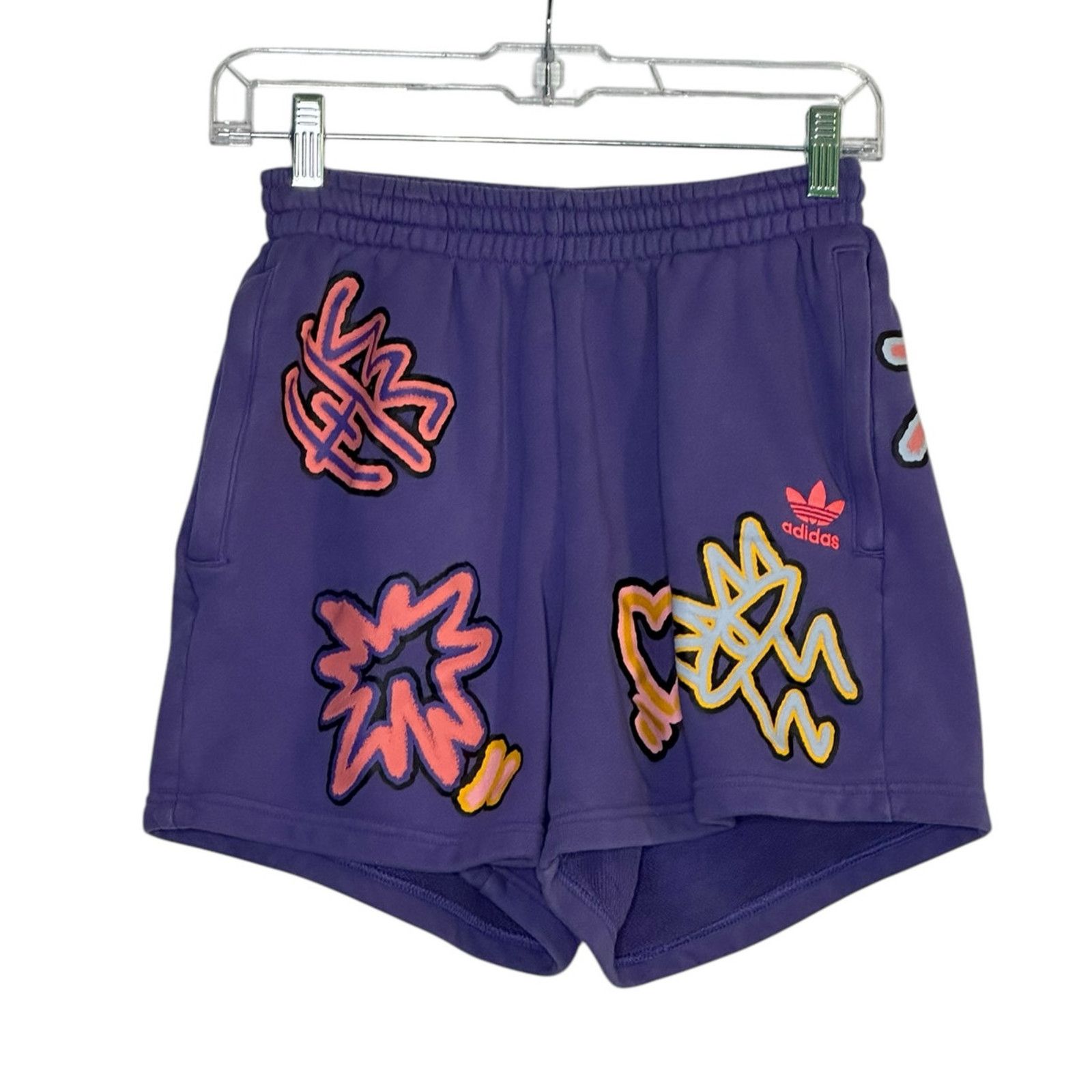 Adidas Adidas Originals Love Unites Loose Pull On Shorts size XS Size 26" / US 2 / IT 38 - 1 Thumbnail