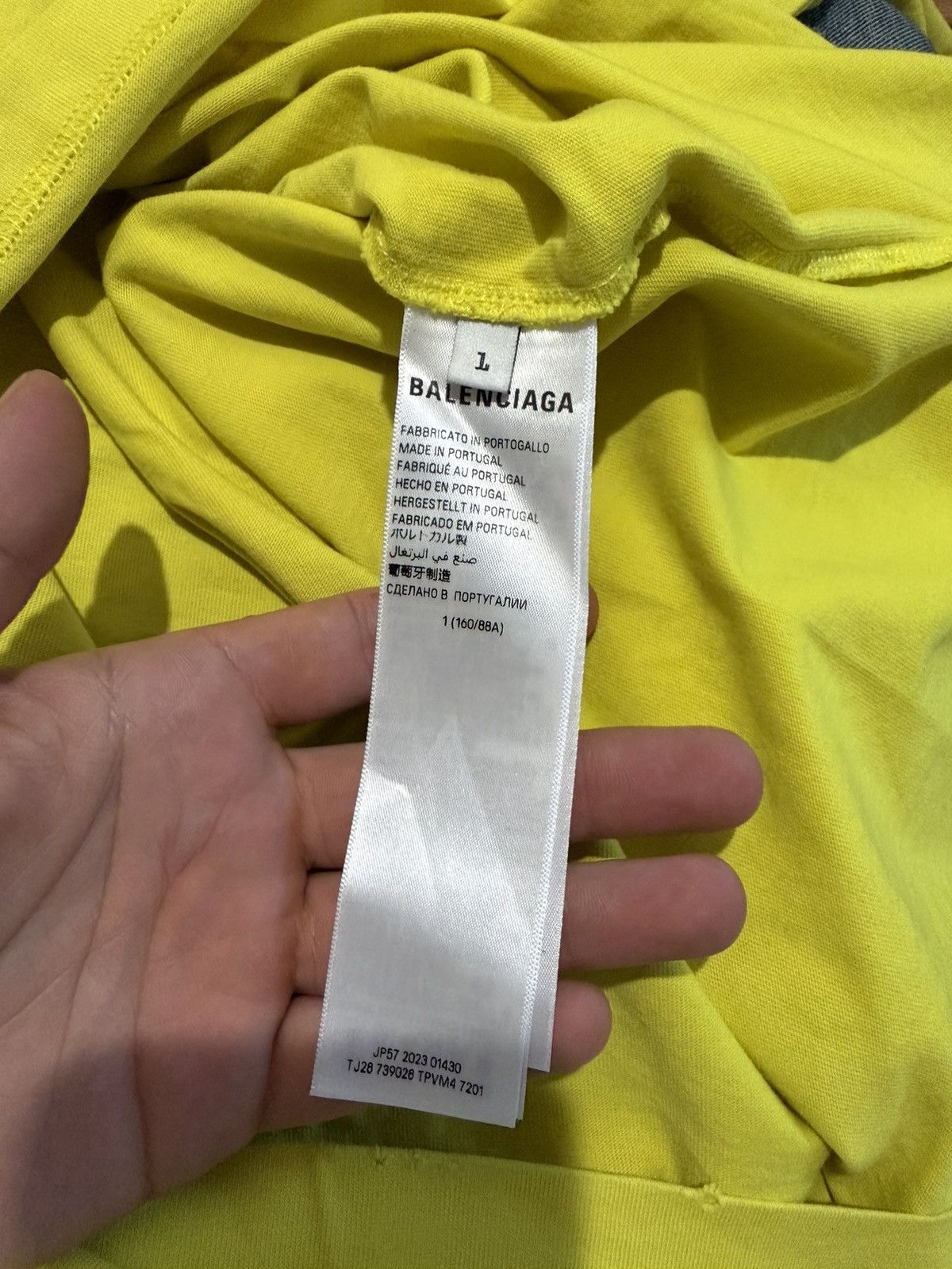 Balenciaga Balenciaga Ringer Yellow shirt Size US M / EU 48-50 / 2 - 7 Thumbnail