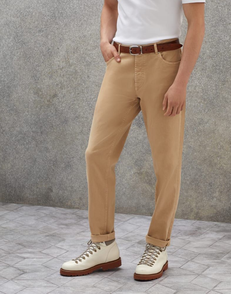 Brunello Cucinelli o1w1db10924 Denim Pants in Medium Beige Size US 36 / EU 52 - 1 Preview