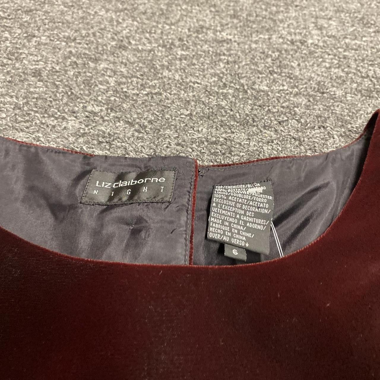 Liz Claiborne Moody Burgundy 90/s Gown