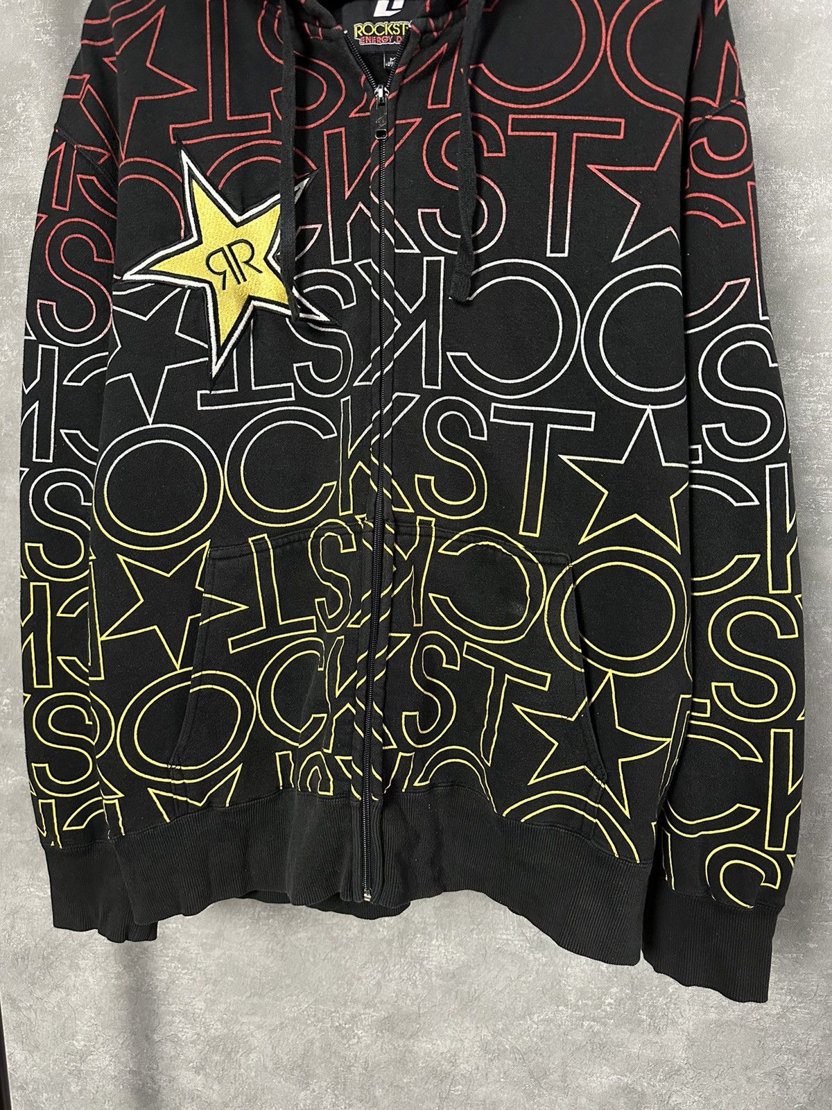 Rockstar Games × Vintage Rockstar Vintage Monogram Logo Full Zip Cotton Hoodie Size US L / EU 52-54 / 3 - 4 Thumbnail