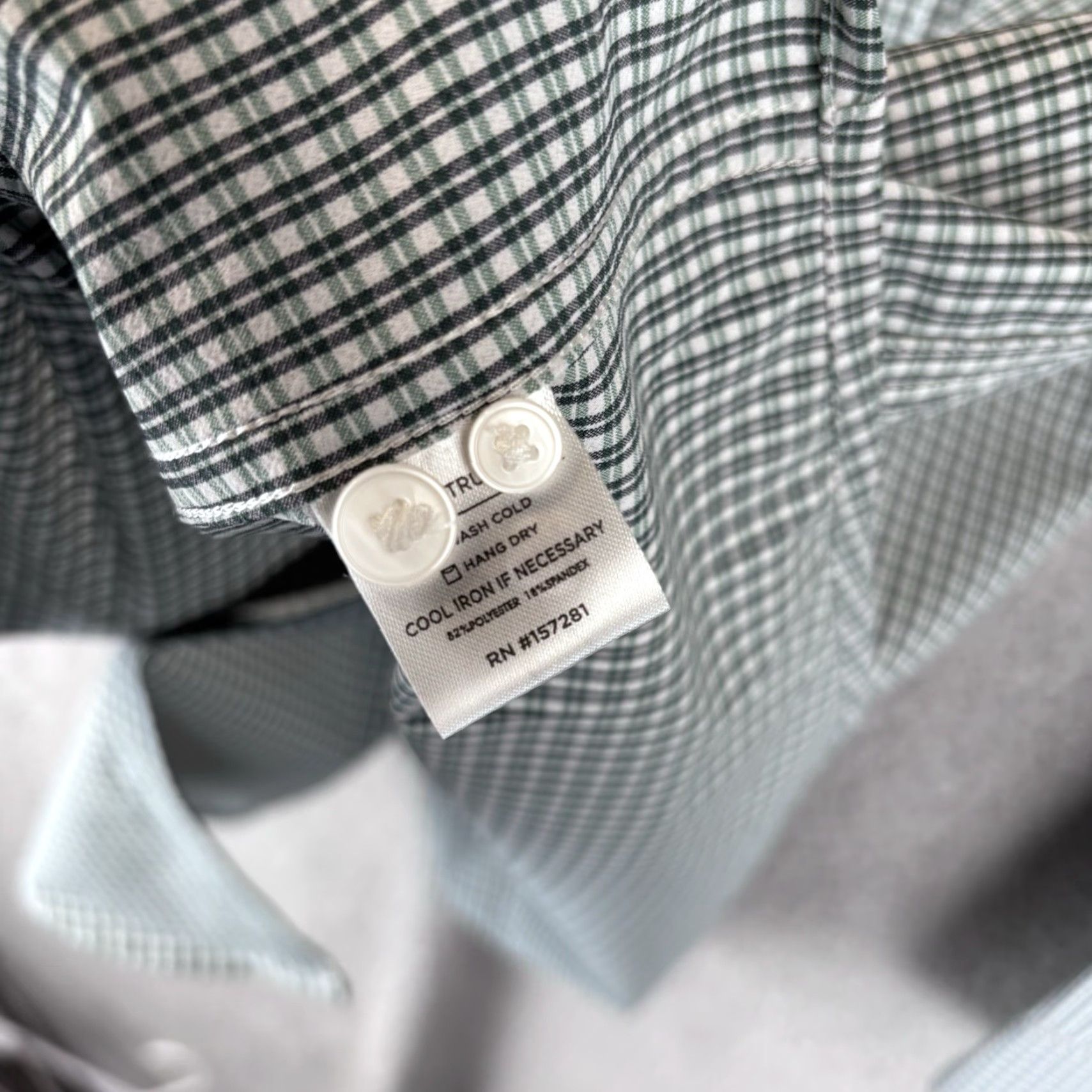 Mizzen+Main Mizzen+Main Shirt Men's L Green Plaid Leeward Stretch Button-Up Collared Long Sleeve Size US L / EU 52-54 / 3 - 3 Thumbnail