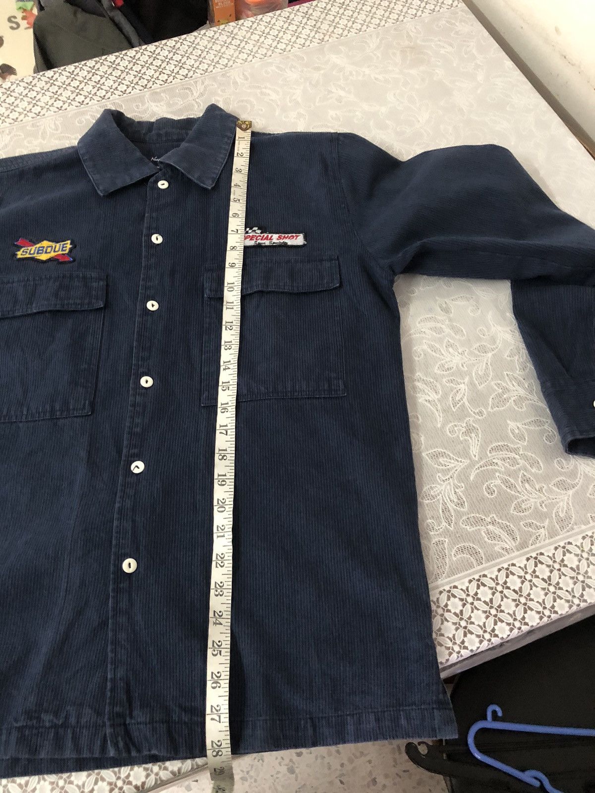 Indigo Neyries Subdue Moto Racing Indigo Work Button Up Shirt Size US M / EU 48-50 / 2 - 15 Thumbnail