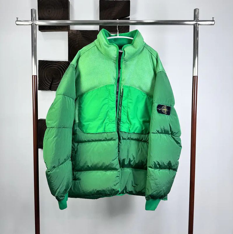 Stone Island Stone Island Green Cotton Blend Puffer Jacket 0089 Size US XXL / EU 58 / 5 - 1 Thumbnail