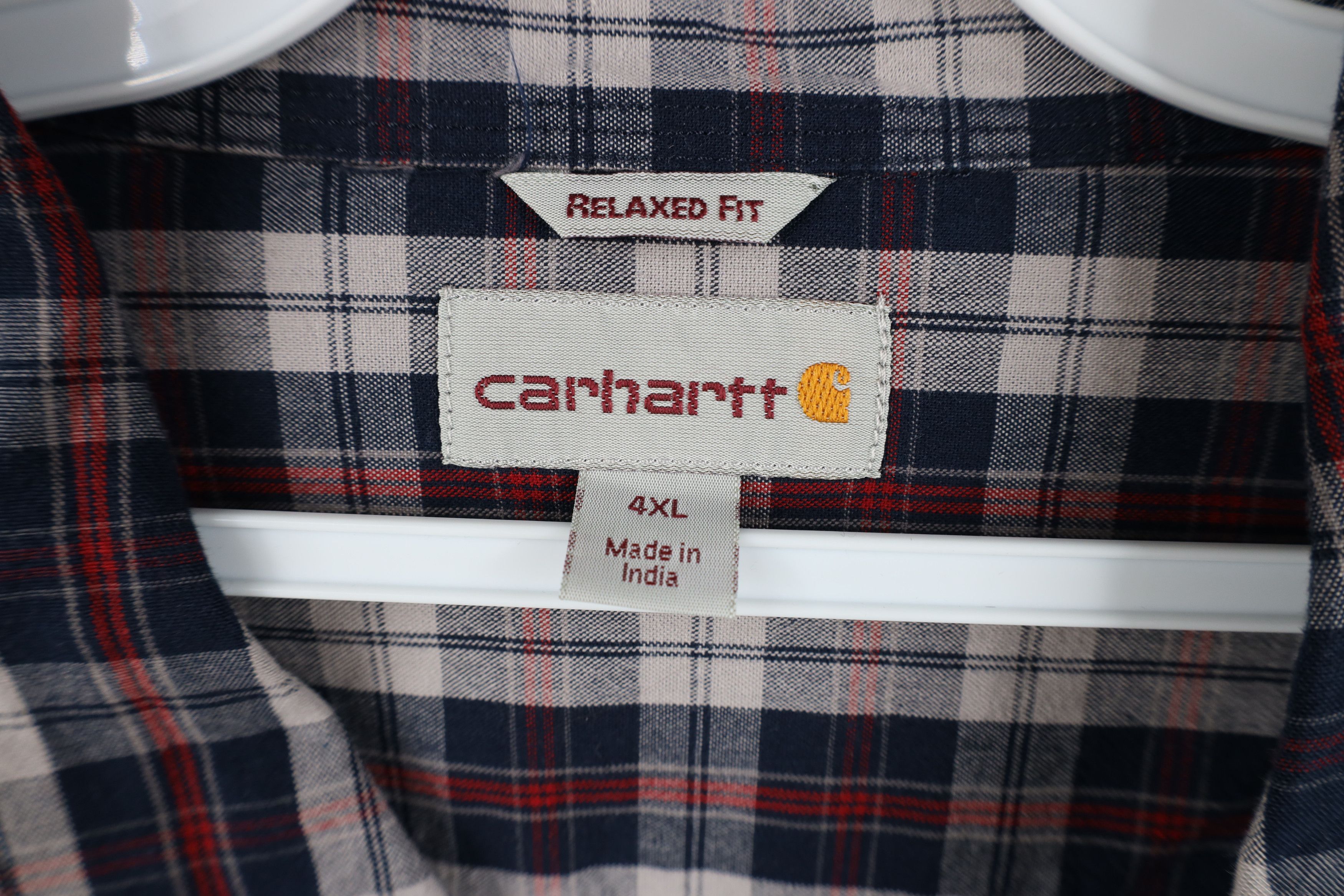 Carhartt Vintage Carhartt Fit Collared Button Down Shirt Plaid Size US XXL / EU 58 / 5 - 7 Thumbnail