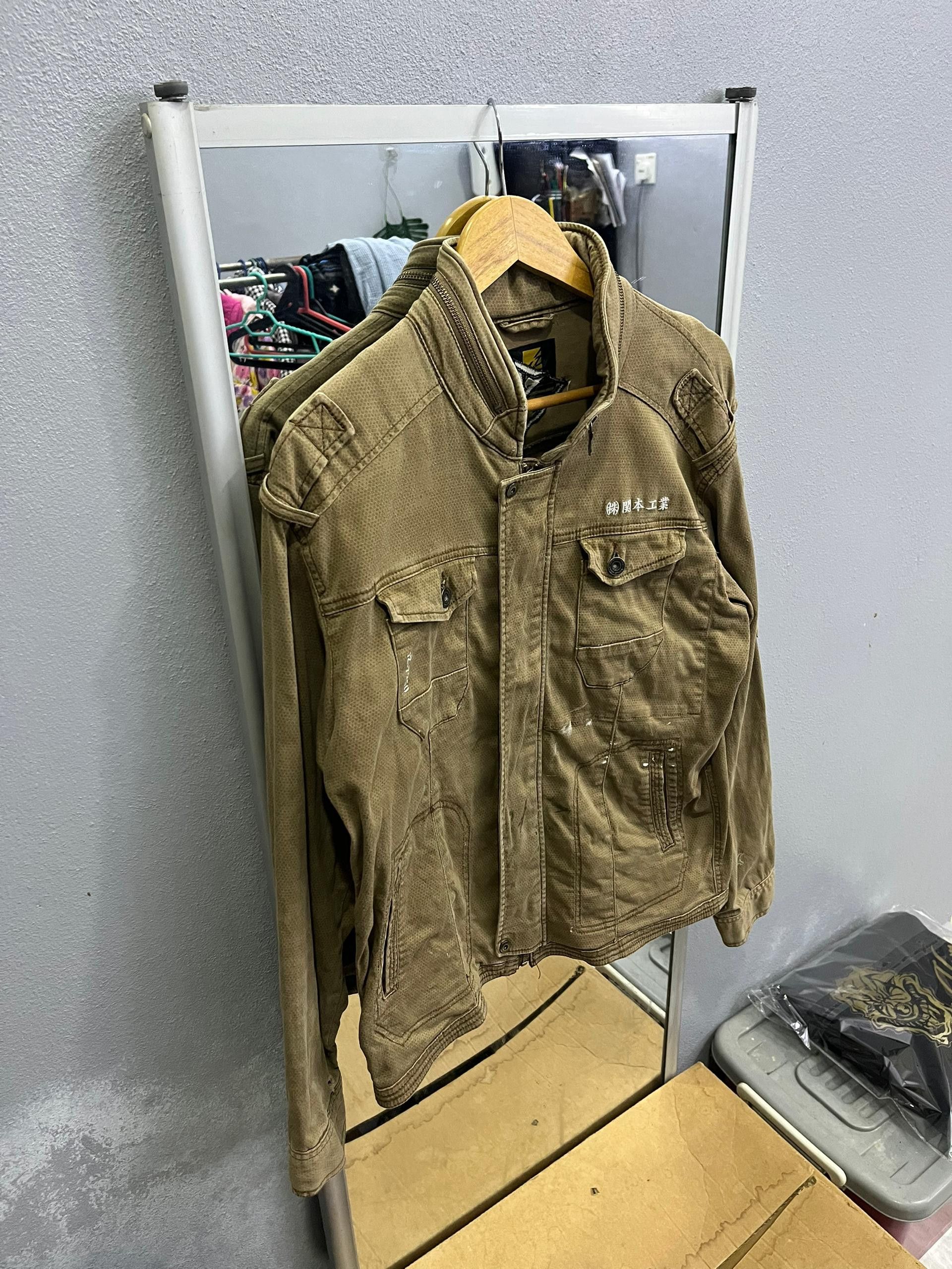 Japanese Brand I’Z Frontier Japanese Workwear Jacket w/ Hidden Hood Size US L / EU 52-54 / 3 - 3 Thumbnail