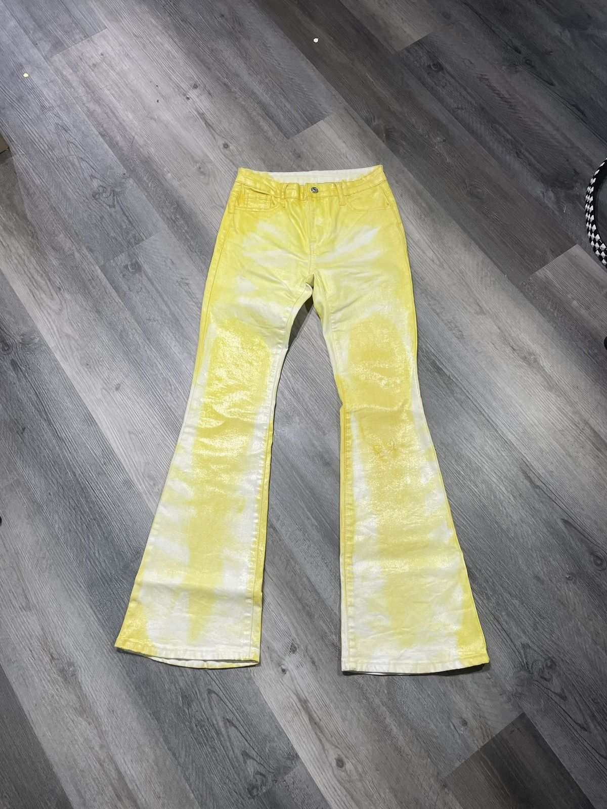 Other X3RLY Custom “ Sun Rise” Wash Waxed Jeans Size US 30 / EU 46 - 2 Thumbnail