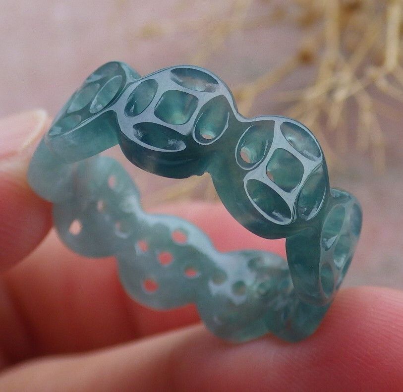 Other 108627 VS Certified JADE Jadeite Green RING Coin NO 8 Size ONE SIZE - 1 Thumbnail