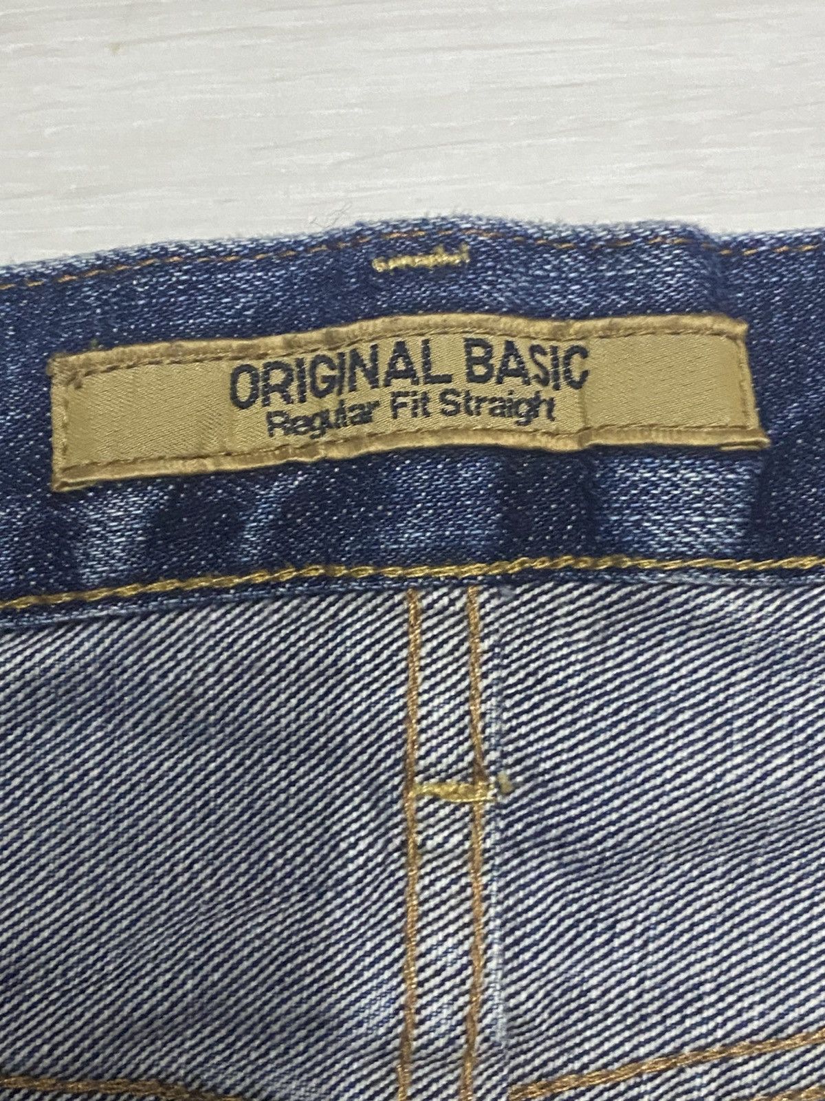 Engineered Garments × Uniqlo Vintage Uniqlo S002 Blue Wash Patches Distressed Loose Jeans Size US 35 - 12 Thumbnail